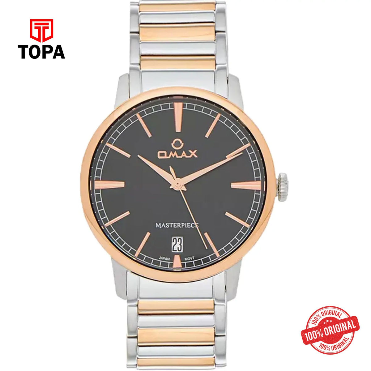 Topa Omax-MG42C2CI-MasterPiece-Metal-Band-Men-Watch - Product Image 1