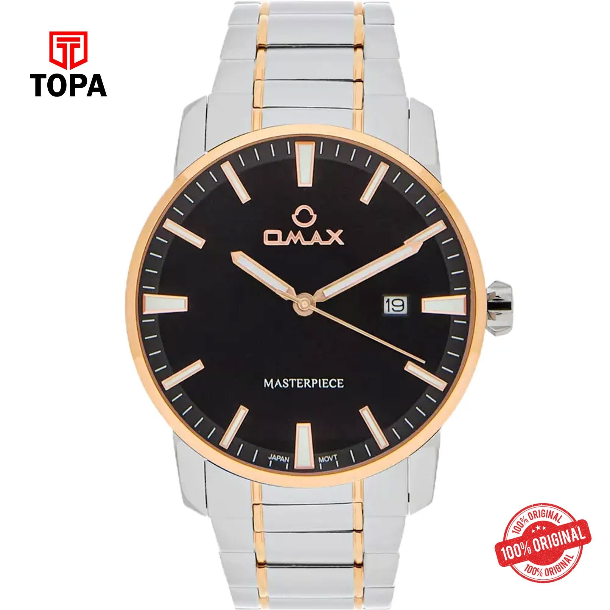Topa Omax-MG43C2CI-MasterPiece-Metal-Band-Men-Watch - Product Image 1
