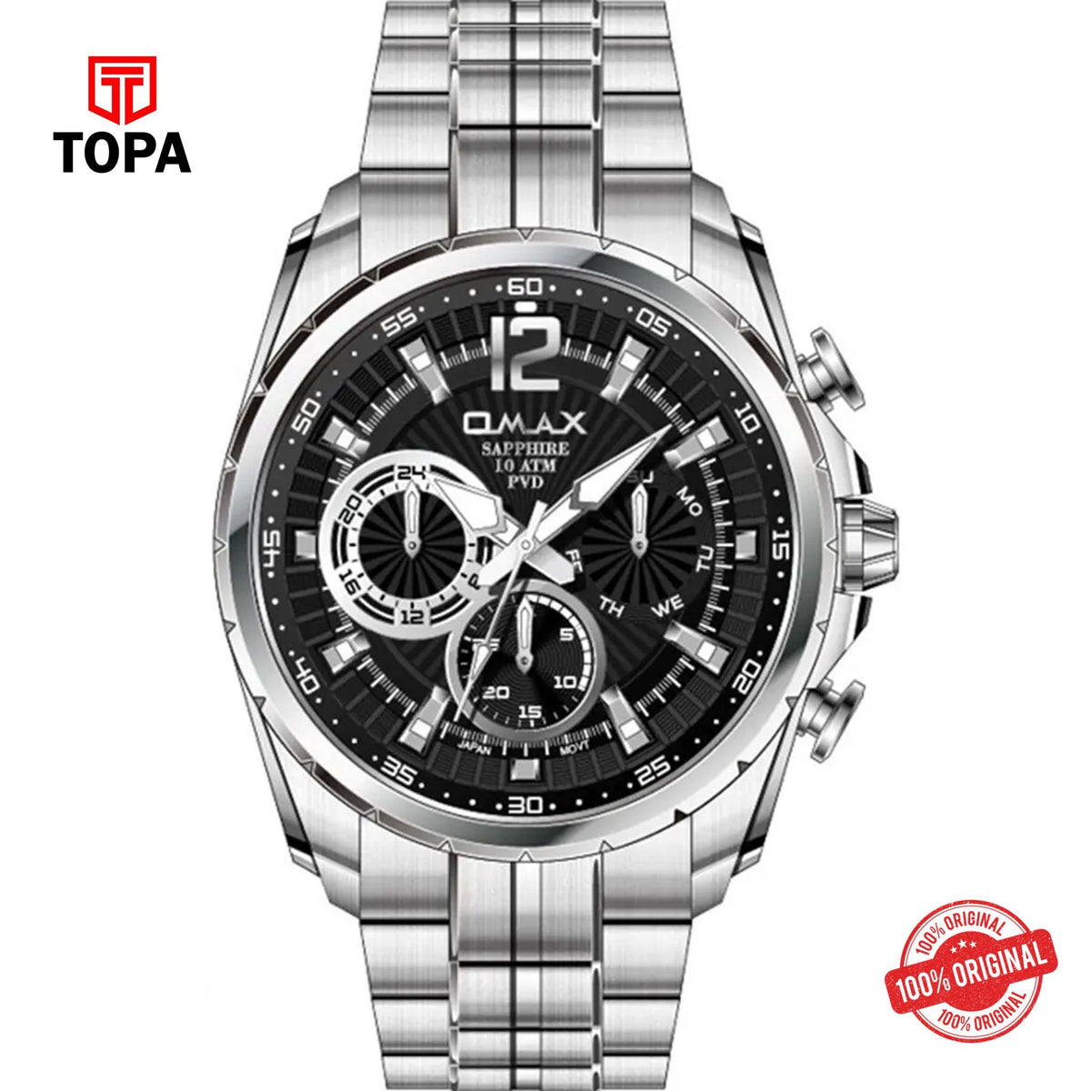 Topa Omax-OAEM001P26I-Masterpiece-Metal-Band-Men-Watch - Product Image 1