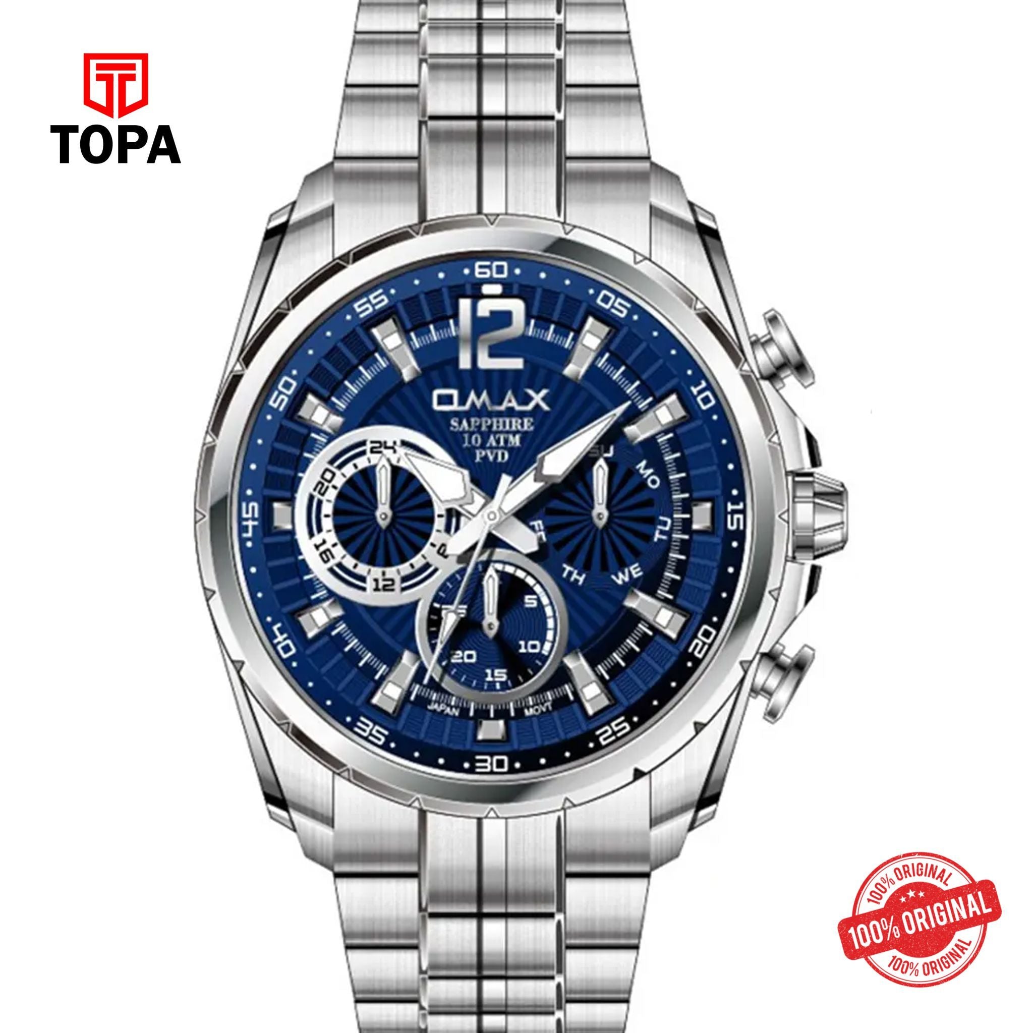 Topa Omax-OAEM001P46I-Masterpiece-Metal-Band-Men-Watch - Product Image 1