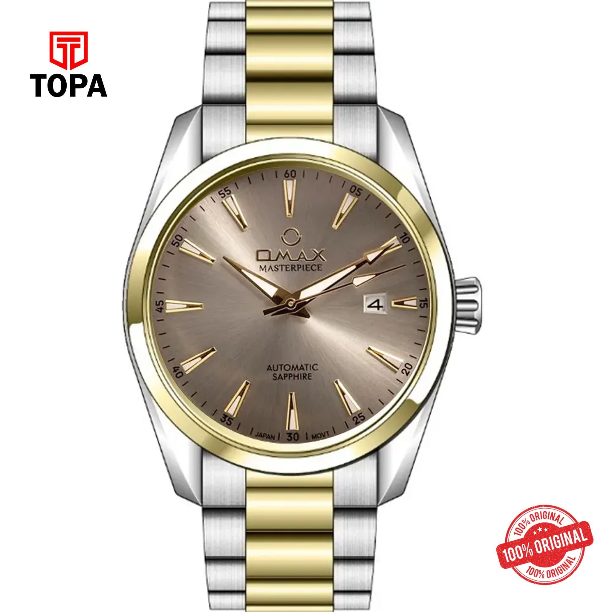 Topa Omax-OAOM001T9TI-MasterPiece-Metal-Band-Men-Watch - Product Image 1