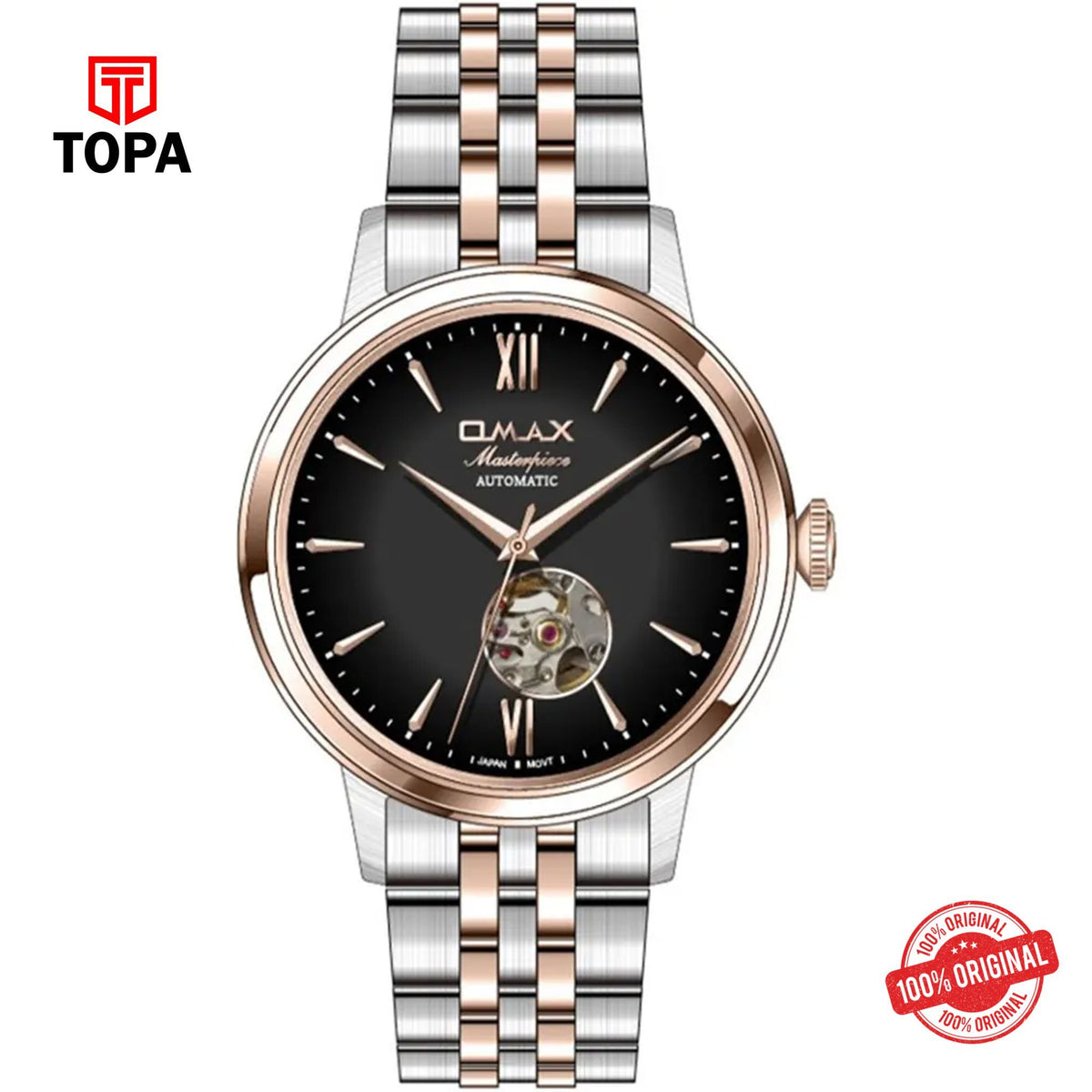 Topa Omax-OAOR013C2CI-MasterPiece-Metal-Band-Men-Watch - Product Image 1