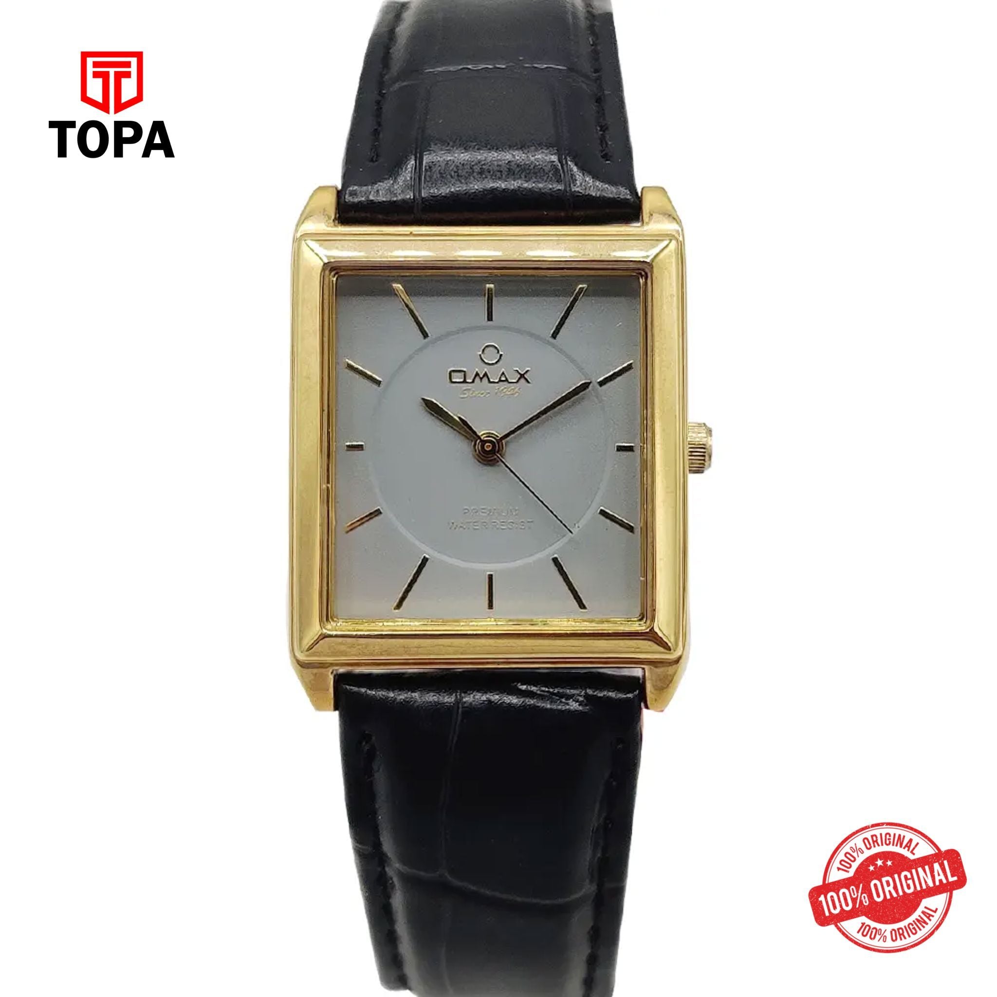 Topa Omax-OAS120QB07-Leather-Band-Women-Watch - Product Image 1