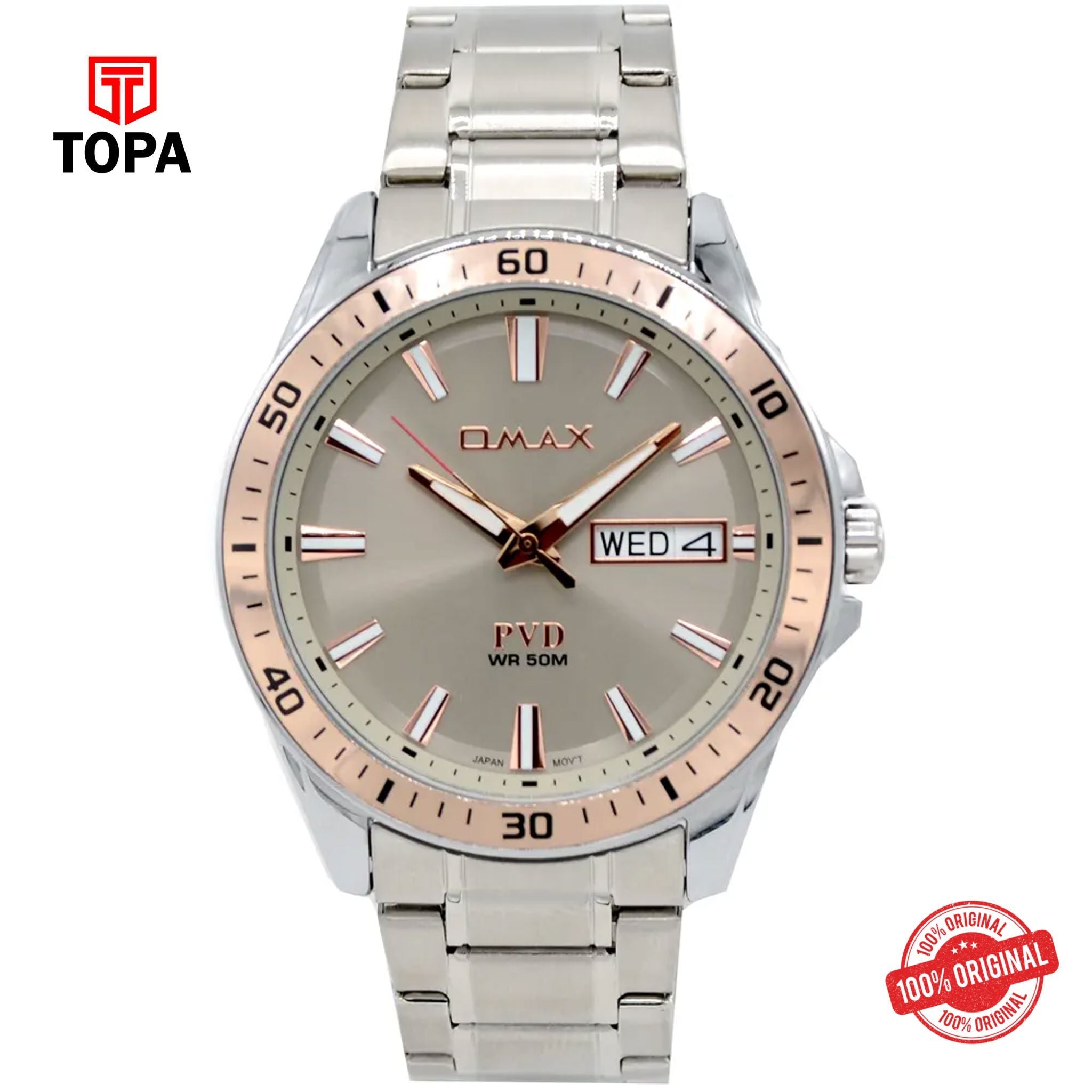 Topa Omax-OCD007I007-Metal-Band-Men-Watch - Product Image 1