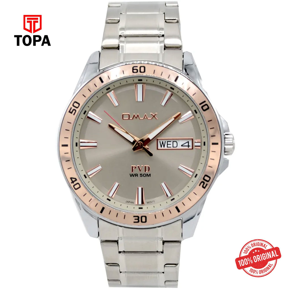 Topa Omax-OCD007I007-Metal-Band-Men-Watch - Product Image 1