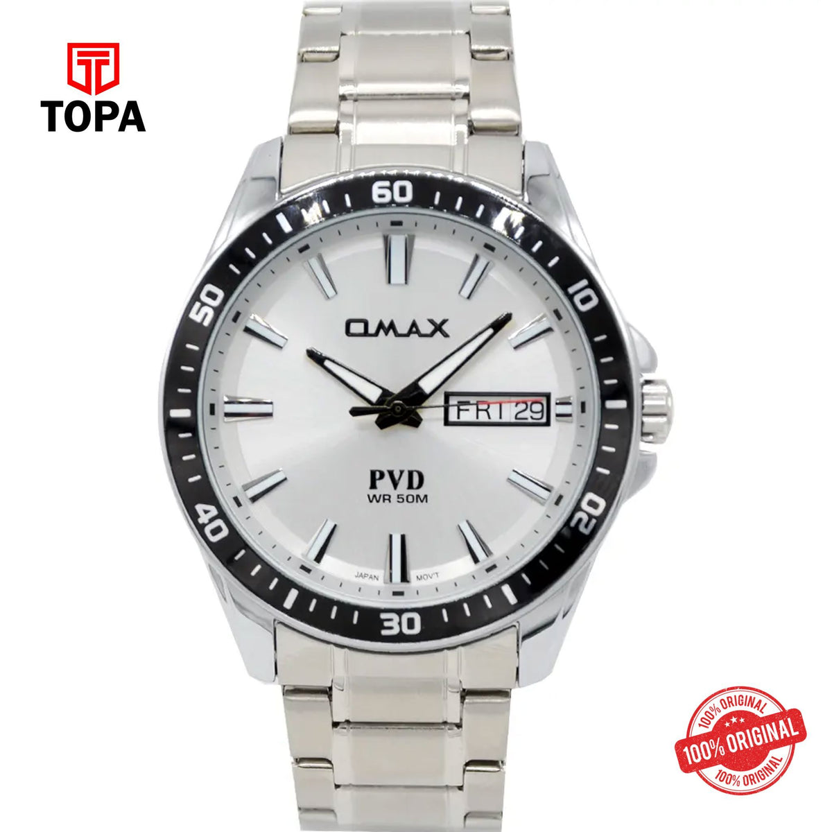 Topa Omax-OCD007I018-Metal-Band-Men-Watch - Product Image 1