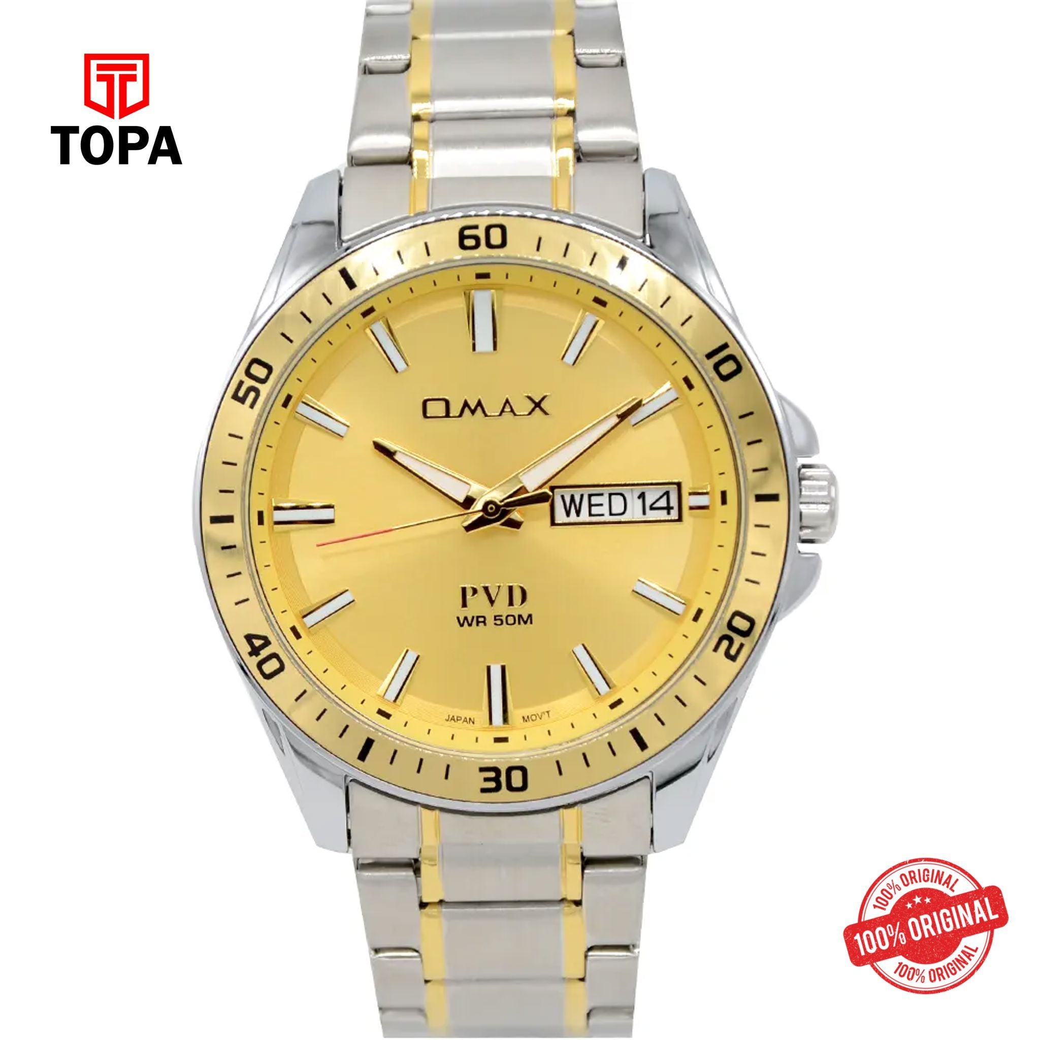 Topa Omax-OCD007N001-Metal-Band-Men-Watch - Product Image 1