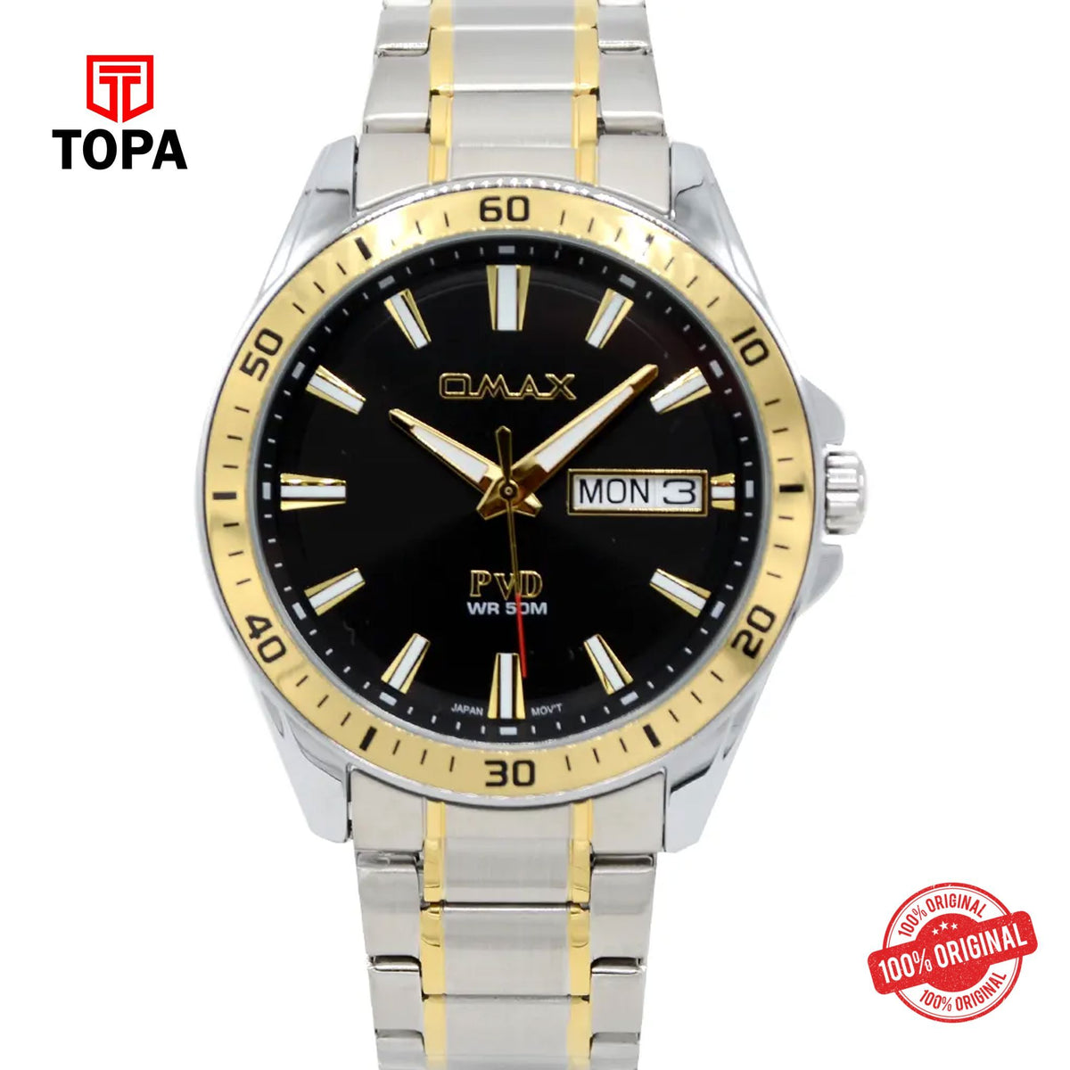 Topa Omax-OCD007N002-Metal-Band-Men-Watch - Product Image 1