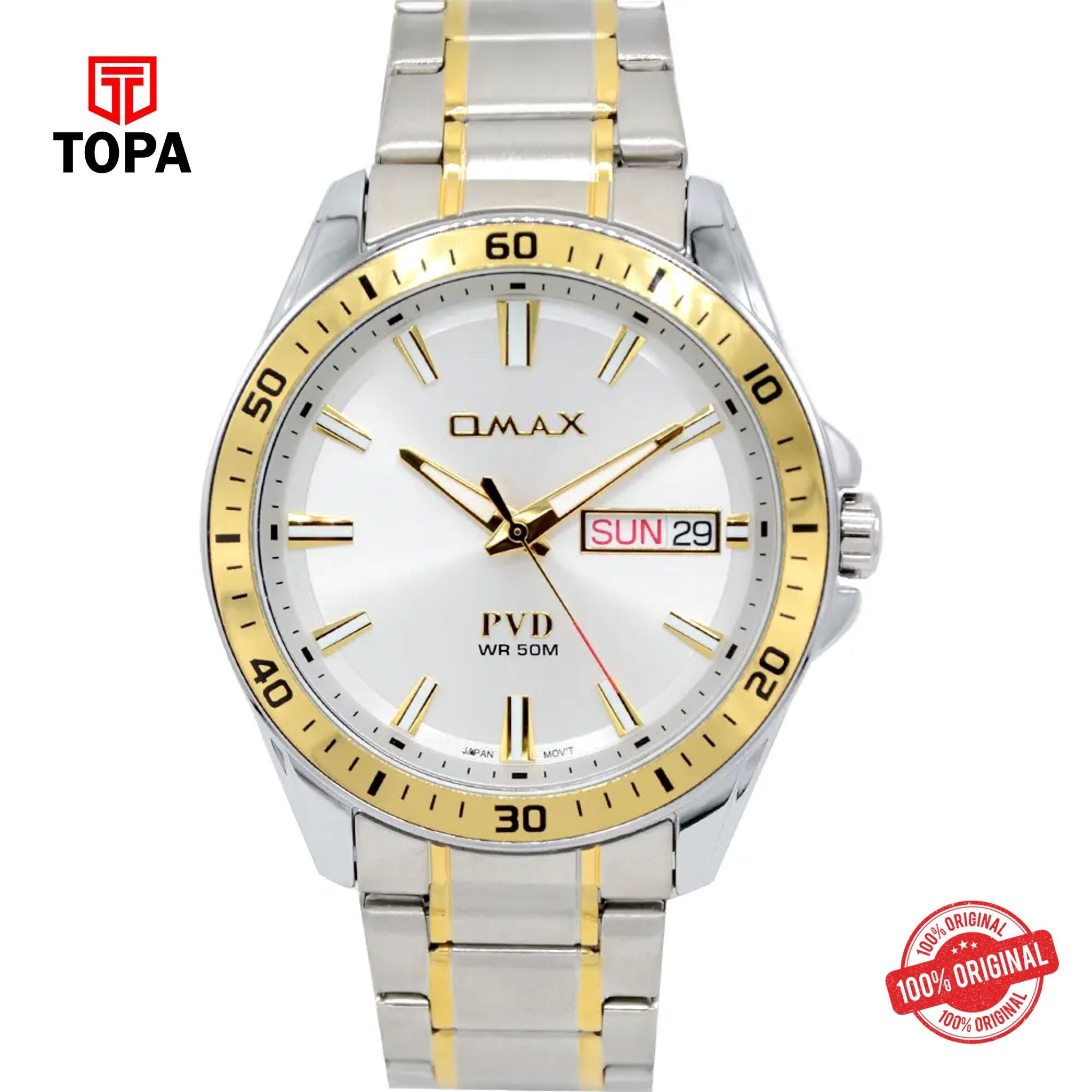 Topa Omax-OCD007N008-Metal-Band-Men-Watch - Product Image 1