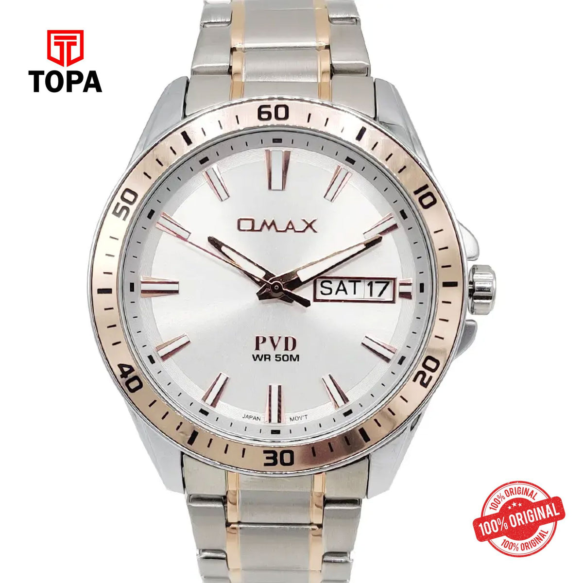 Topa Omax-OCD007N018-Metal-Band-Men-Watch - Product Image 1