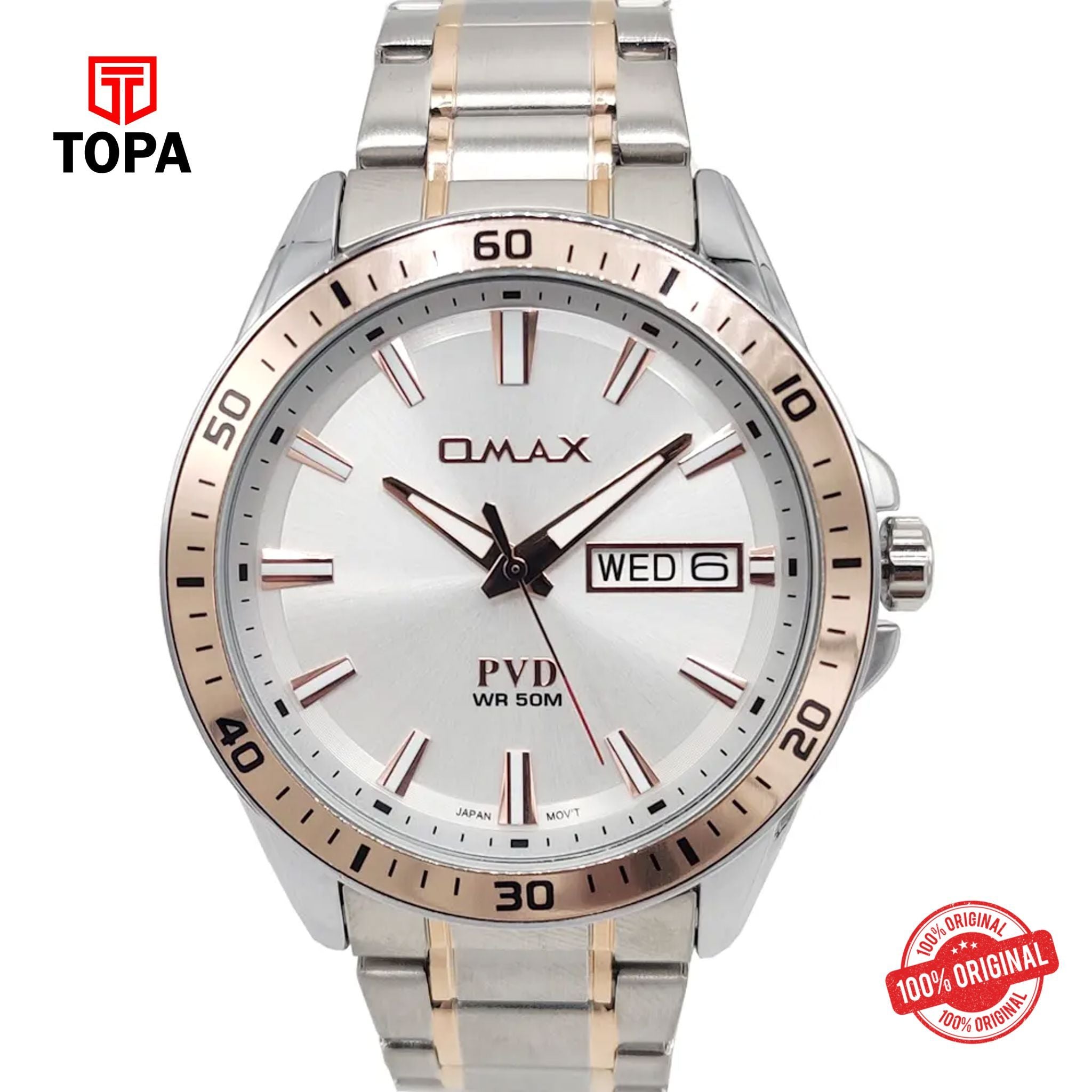 Topa Omax-ODC007N018-Metal-Band-Men-Watch - Product Image 1
