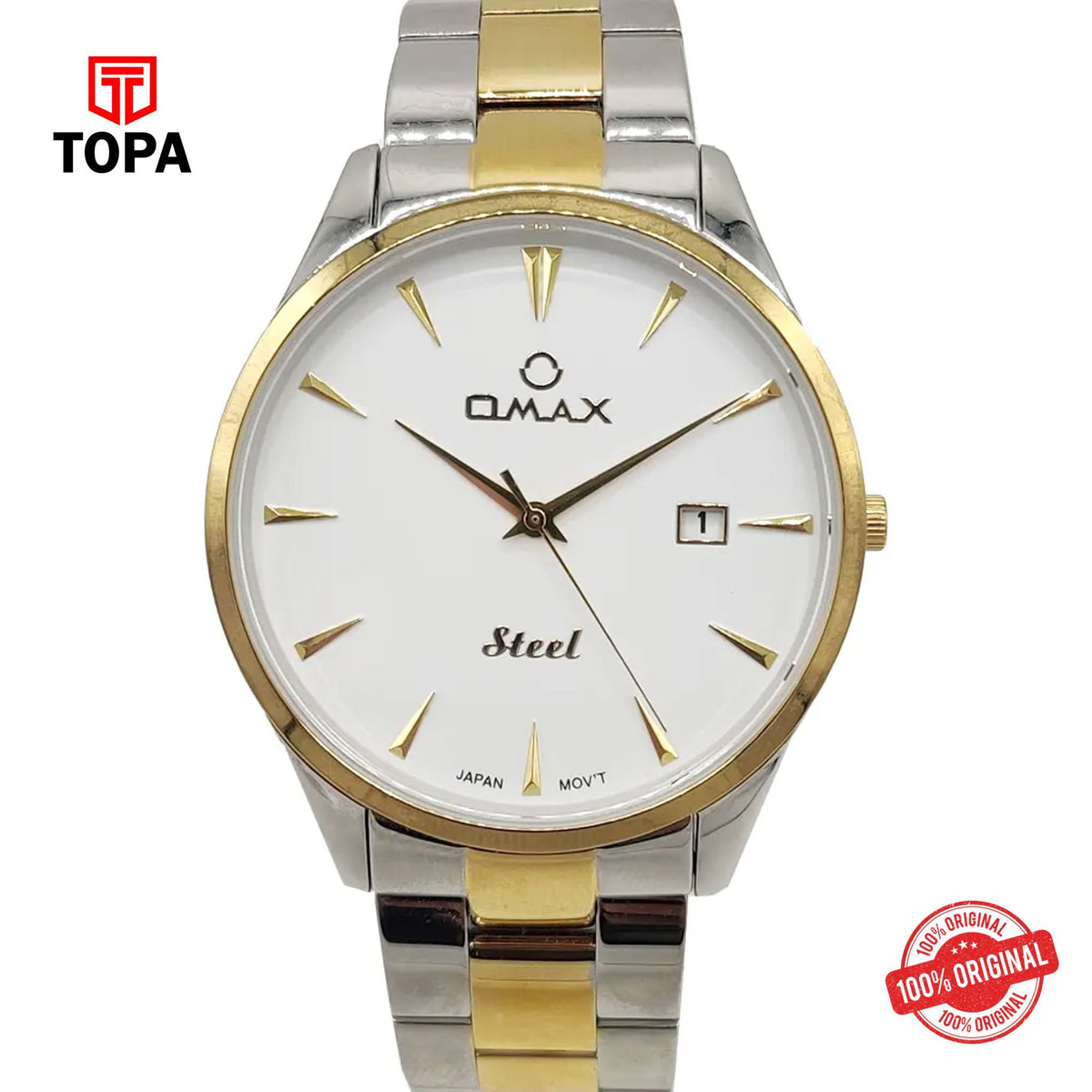 Topa Omax-OS0153NP03-Metal-Band-Men-Watch - Product Image 1