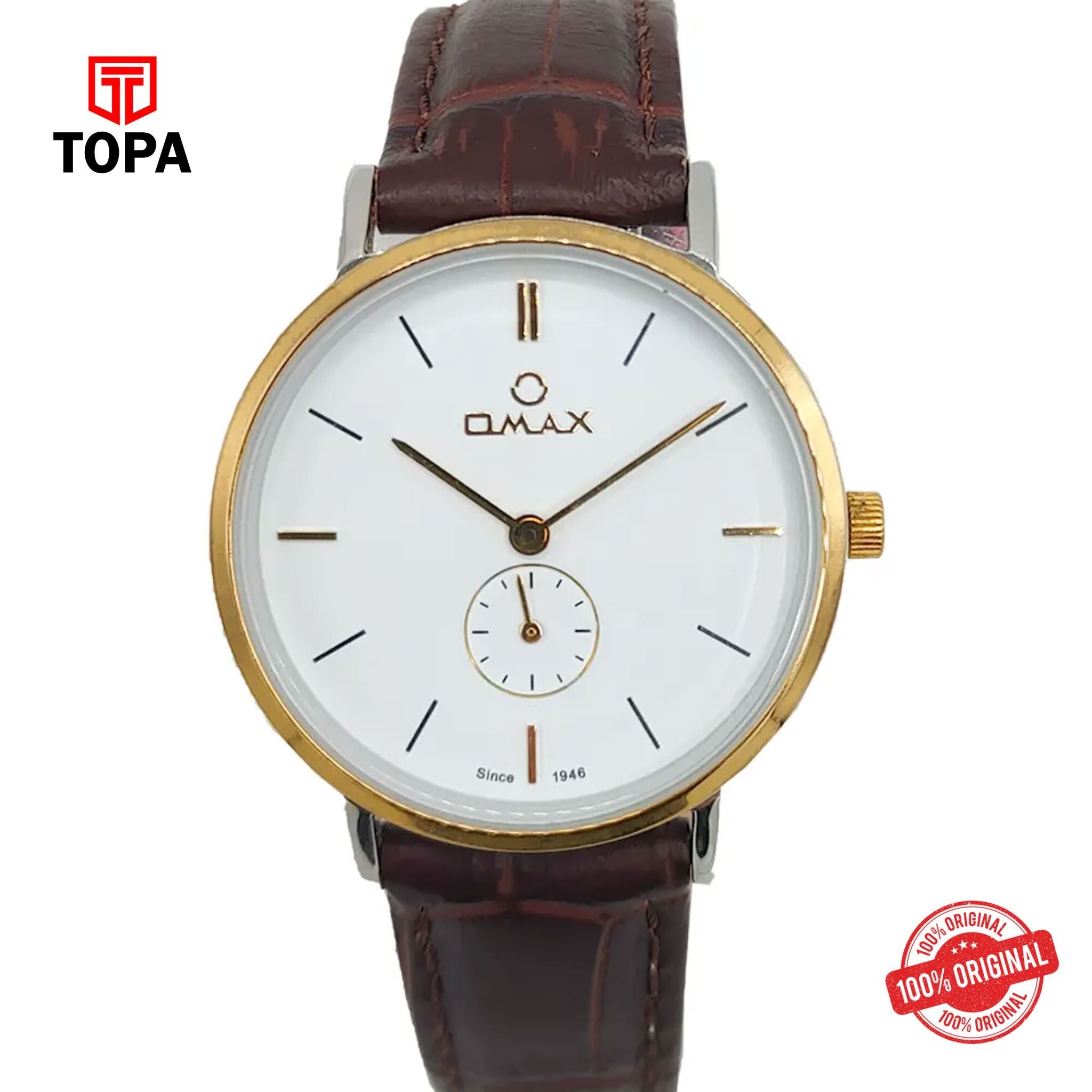 Topa Omax-OS0184NP13-Leather-Band-Women-Watch - Product Image 1