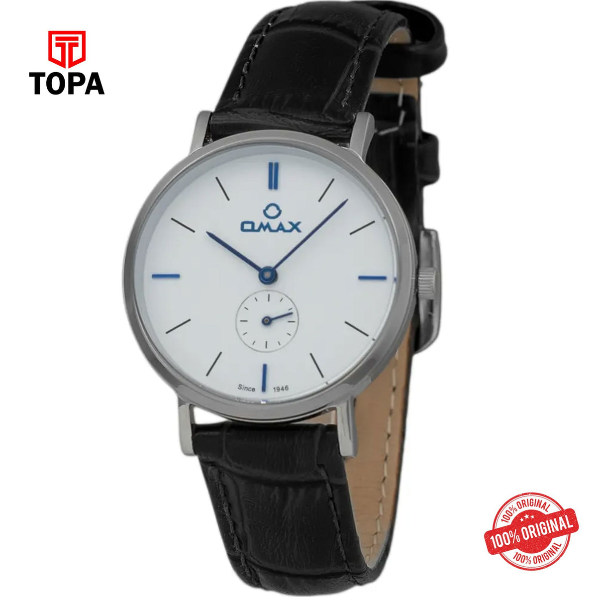 Topa Omax-OS0184P013-Leather-Band-Women-Watch - Product Image 1