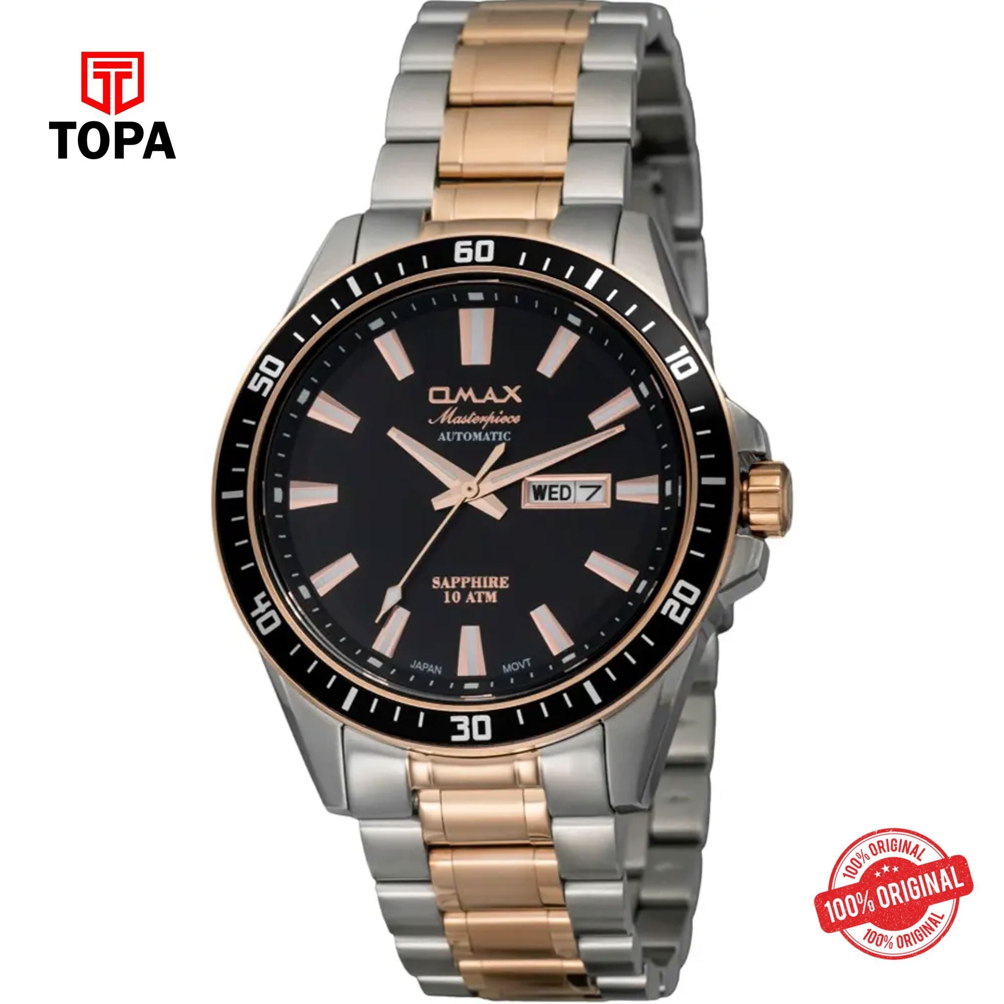 Topa Omax-OSA006C2CI-MasterPiece-Metal-Band-Men-Watch - Product Image 1