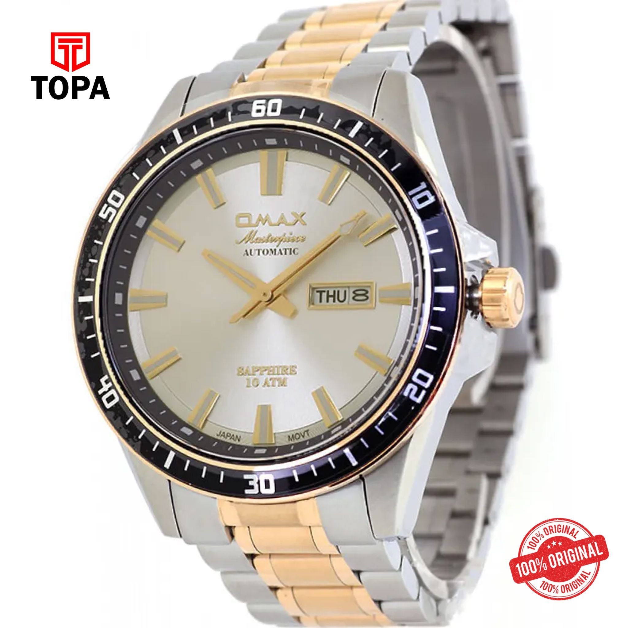 Topa Omax-OSA006T1TI-MasterPiece-Metal-Band-Men-Watch - Product Image 1