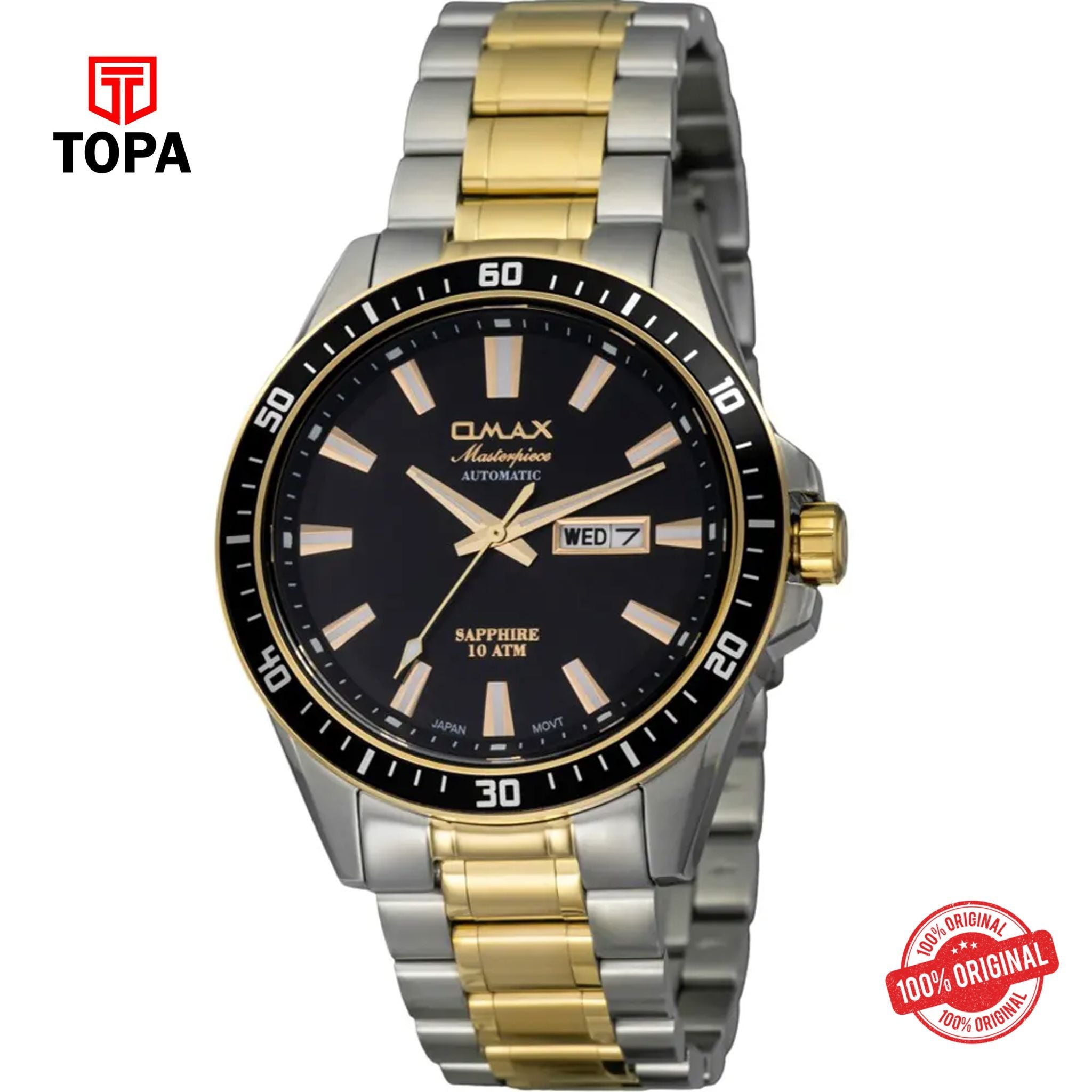 Topa Omax-OSA006T2TI-MasterPiece-Metal-Band-Men-Watch - Product Image 1