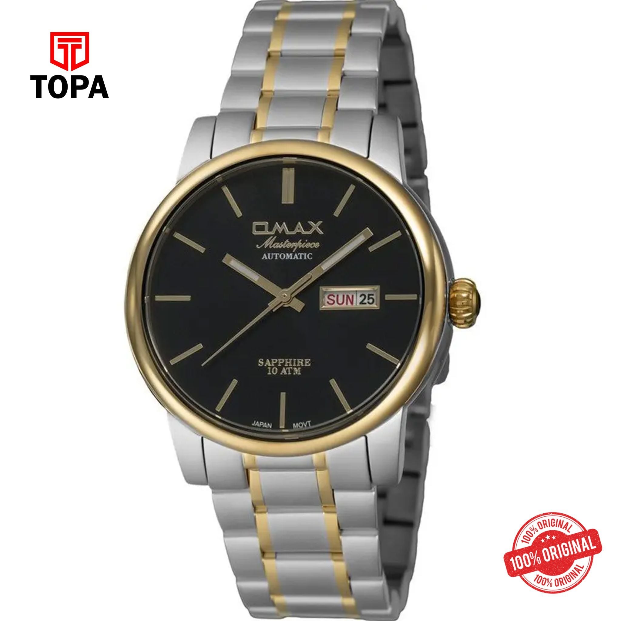 Topa Omax-OSA007T2TI-MasterPiece-Metal-Band-Men-Watch - Product Image 1