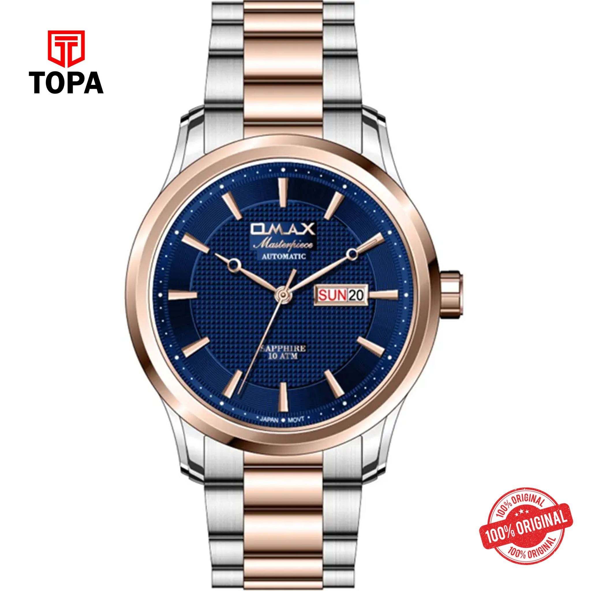 Topa Omax-OSA008C4CI-MasterPiece-Metal-Band-Men-Watch - Product Image 1