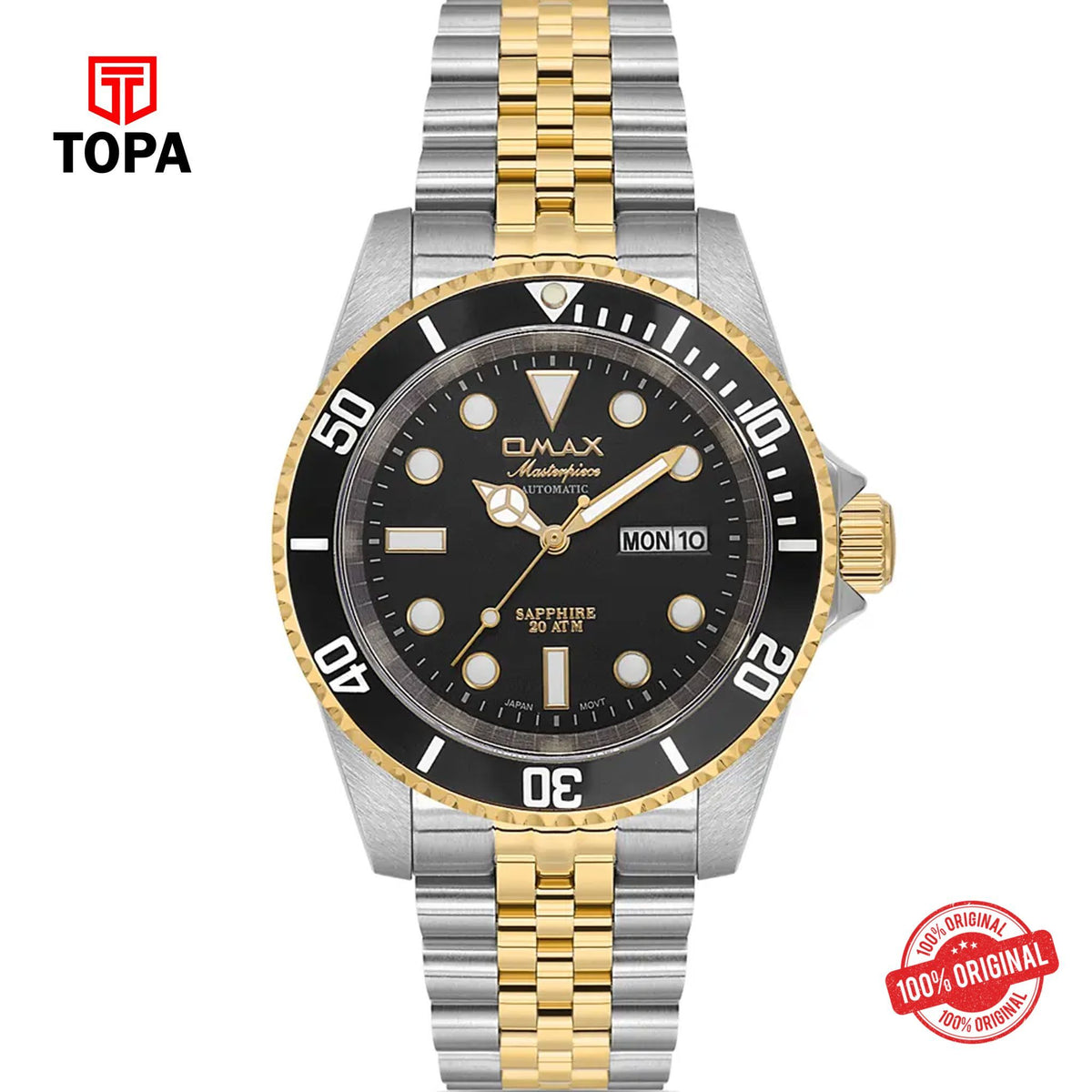 Topa Omax-OSA023T2TI-Masterpiece-Metal-Band-Men-Watch - Product Image 1
