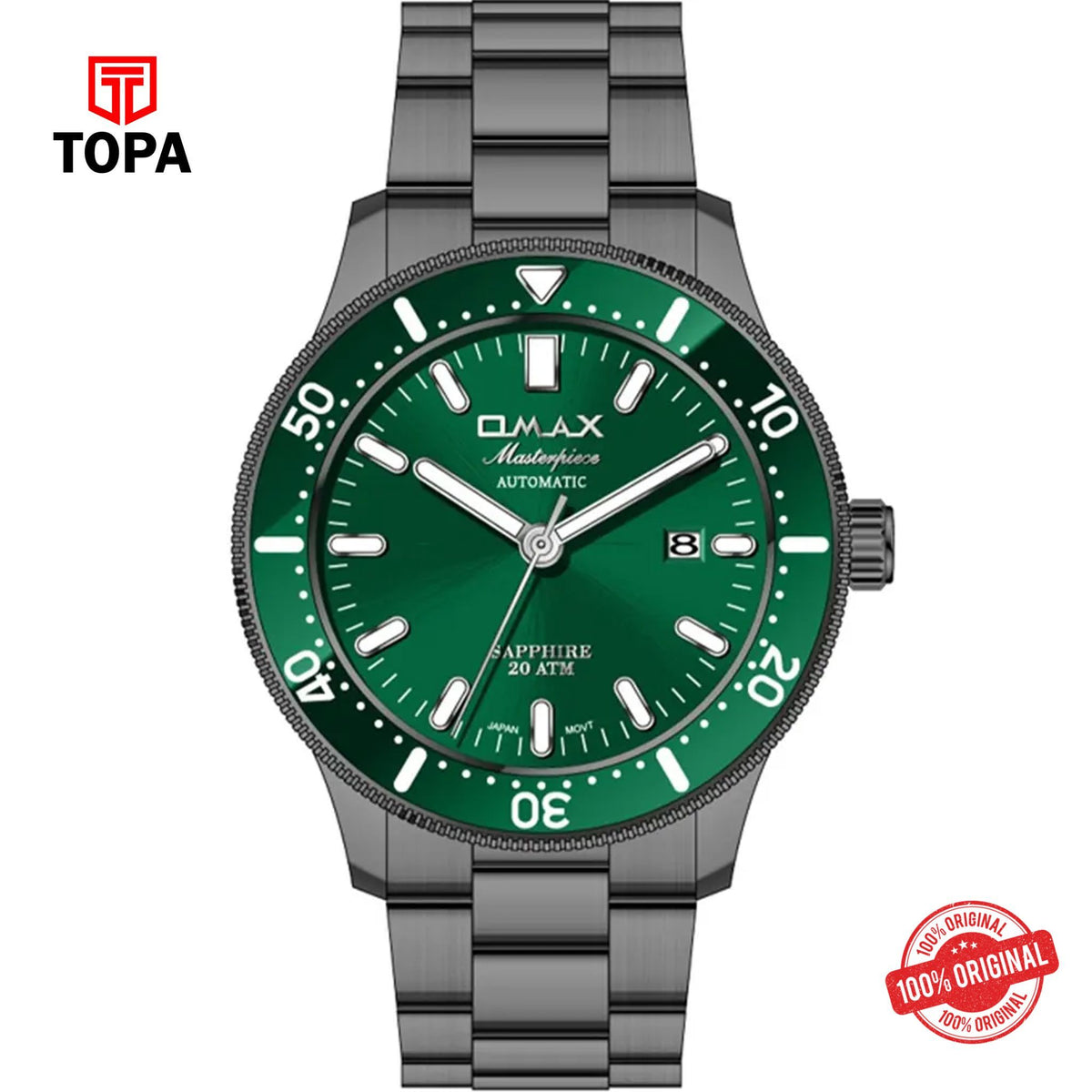 Topa Omax-OSA030NJ9I-MasterPiece-Metal-Band-Men-Watch - Product Image 1
