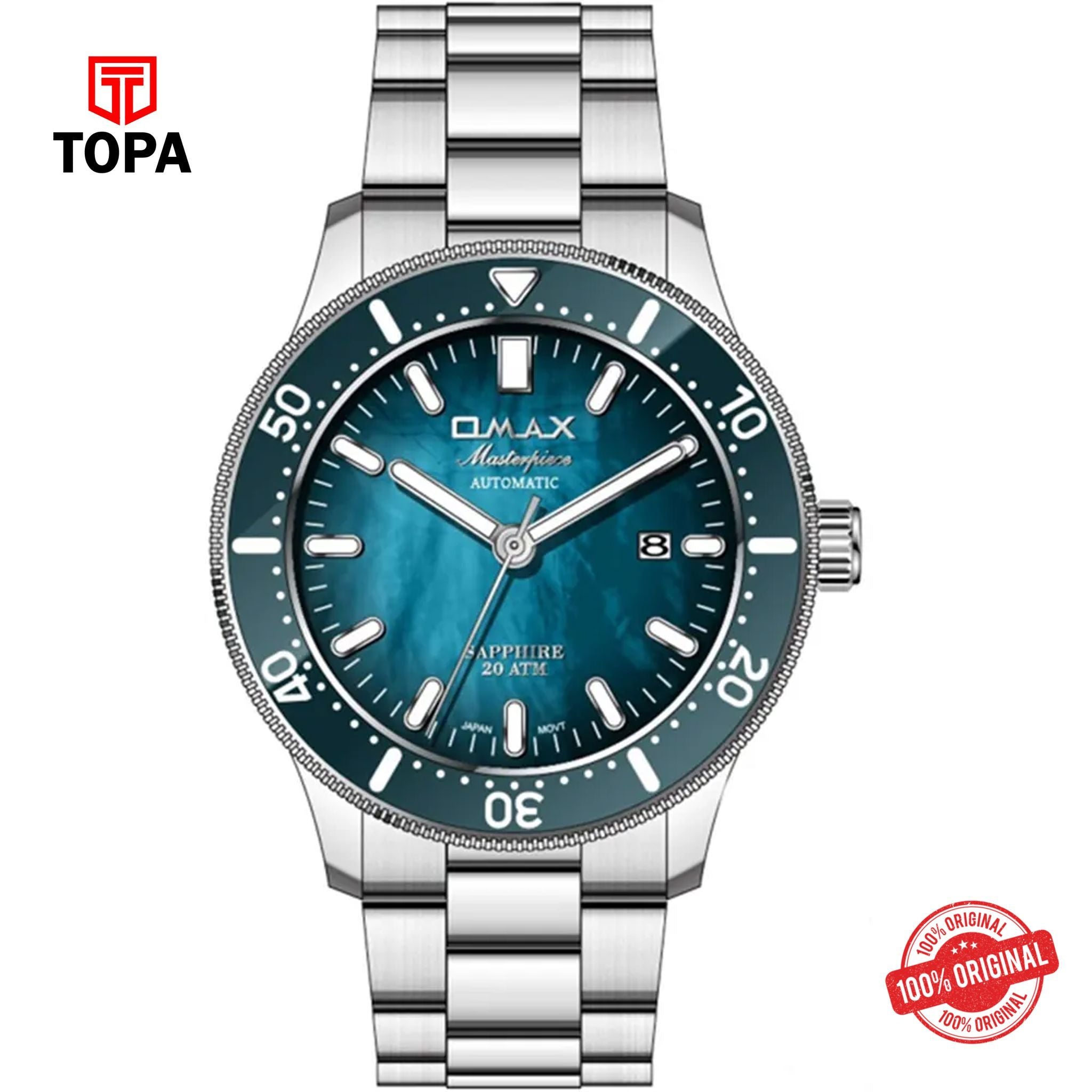 Topa Omax-OSA030P06I-MasterPiece-Metal-Band-Men-Watch - Product Image 1