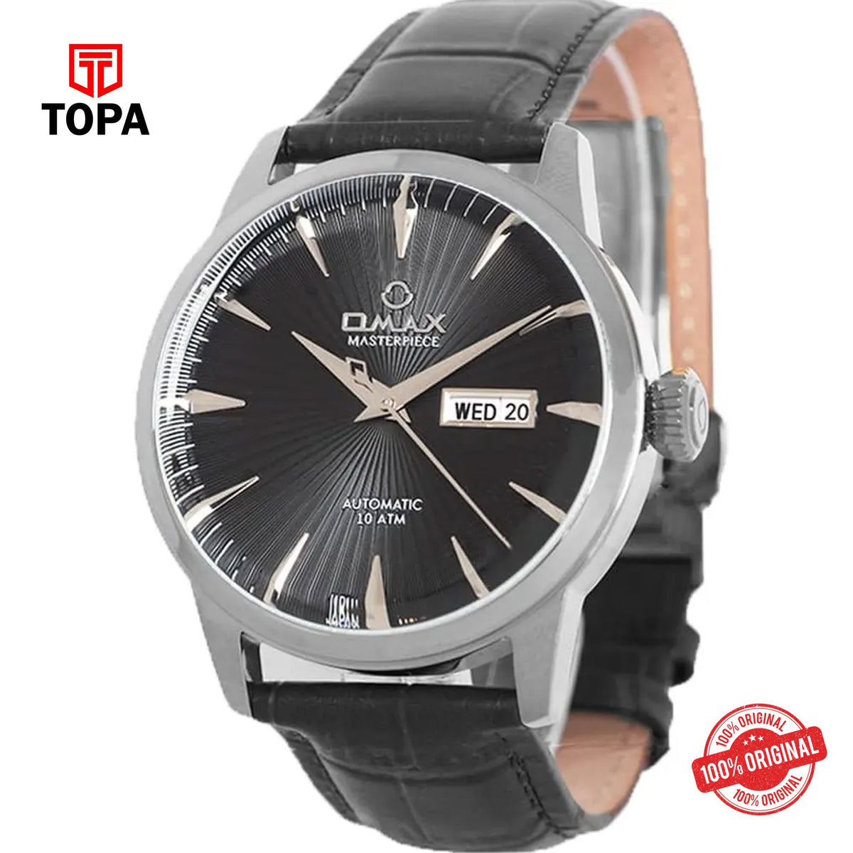 Topa Omax-OSA031BP22I-MasterPiece-Leather-Band-Men-Watch - Product Image 1