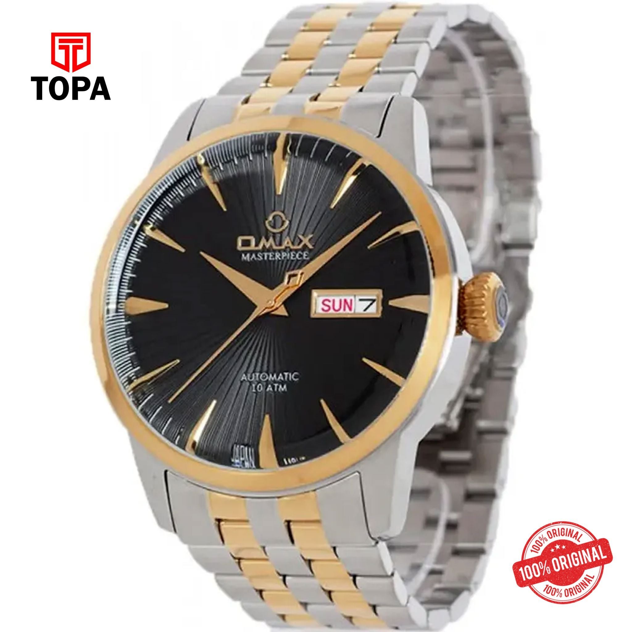 Topa Omax-OSA031T2TI-MasterPiece-Metal-Band-Men-Watch - Product Image 1