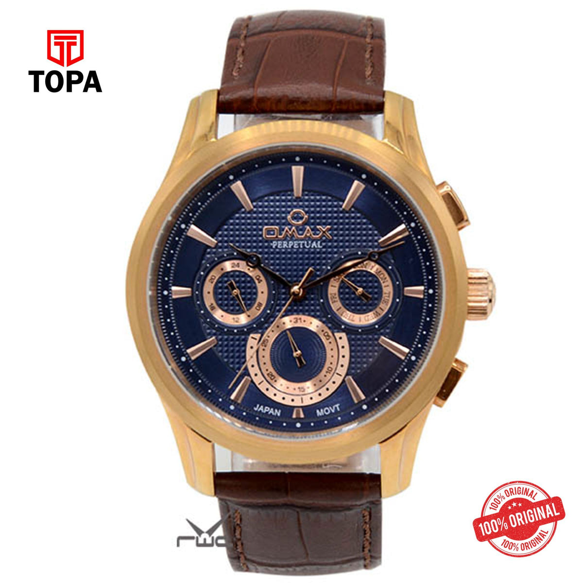 Topa Omax-PG12R45I-Mens-Strap-Watch - Product Image 1