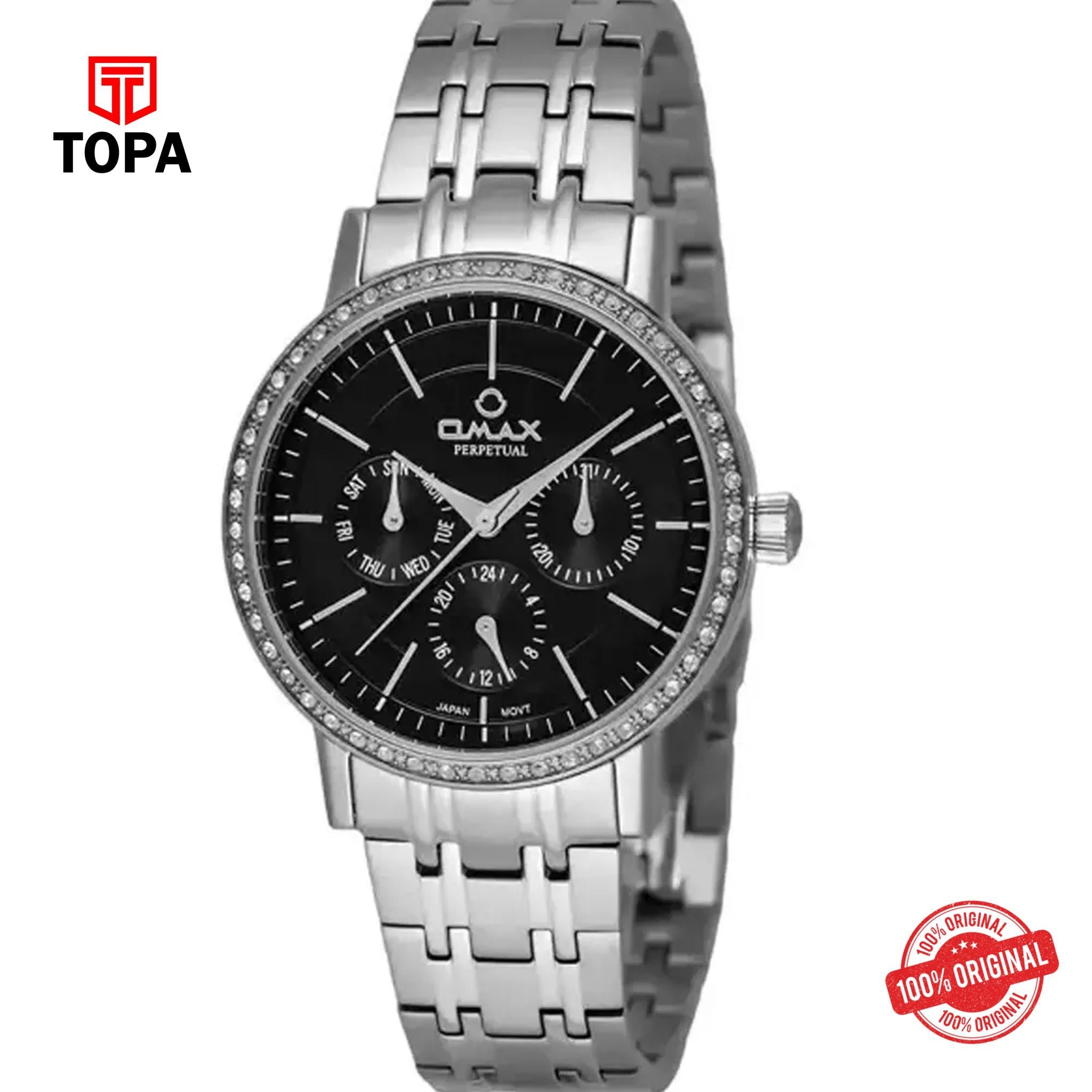 Topa Omax-PL06P26I-Metal-Band-Women-Watch - Product Image 1