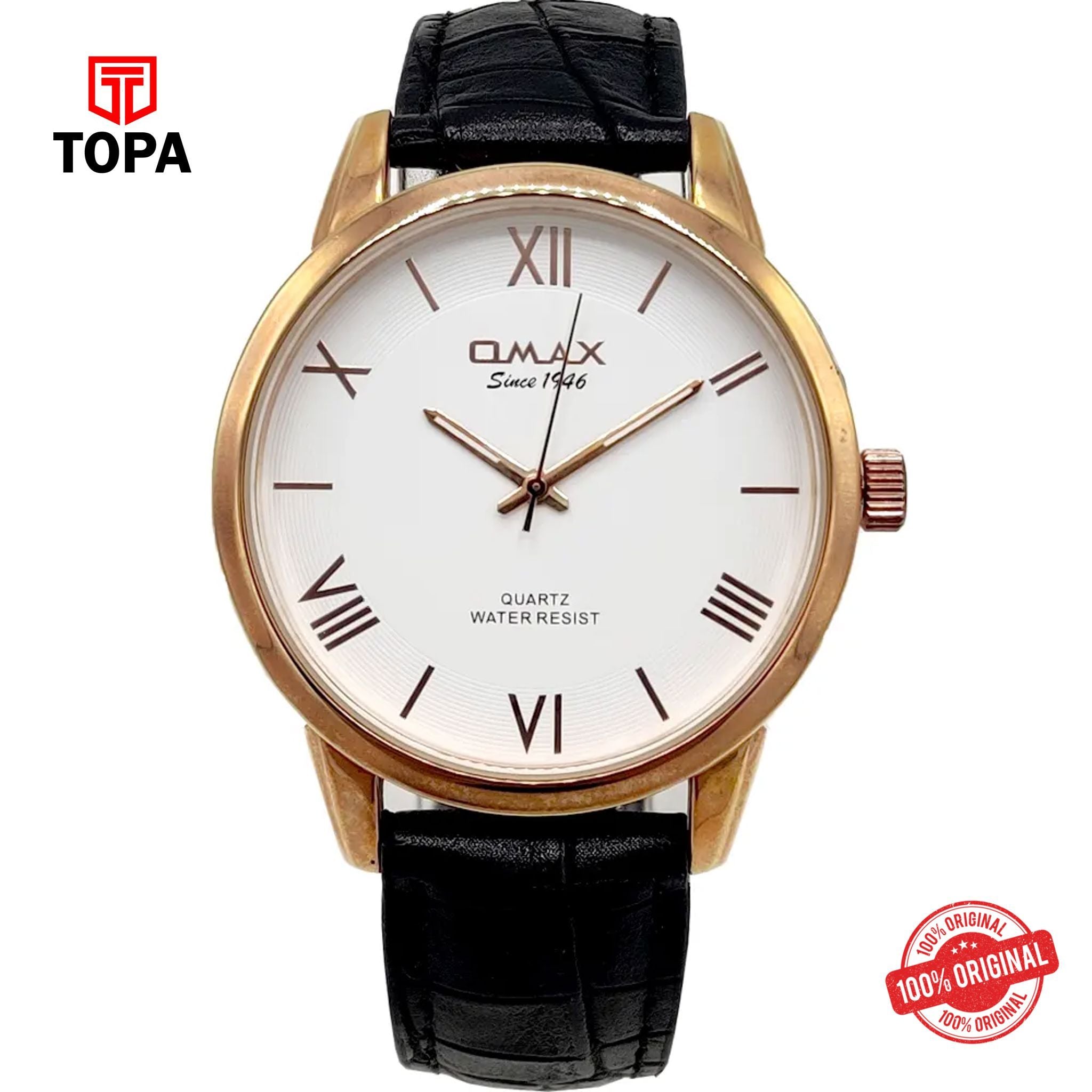 Topa Omax-PR00036B03-Leather-Band-Men-Watch - Product Image 1