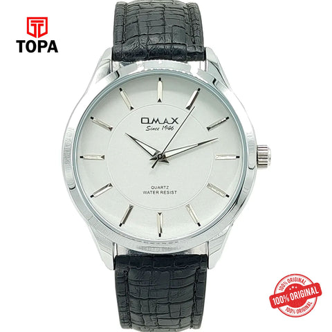 Topa Omax-PR0015IB08-Leather-Band-Men-Watch - Product Image 1