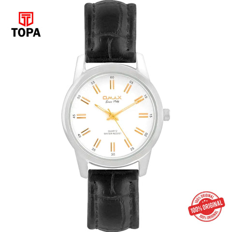 Topa Omax-PR0020IB03-Leather-Band-Women-Watch - Product Image 1