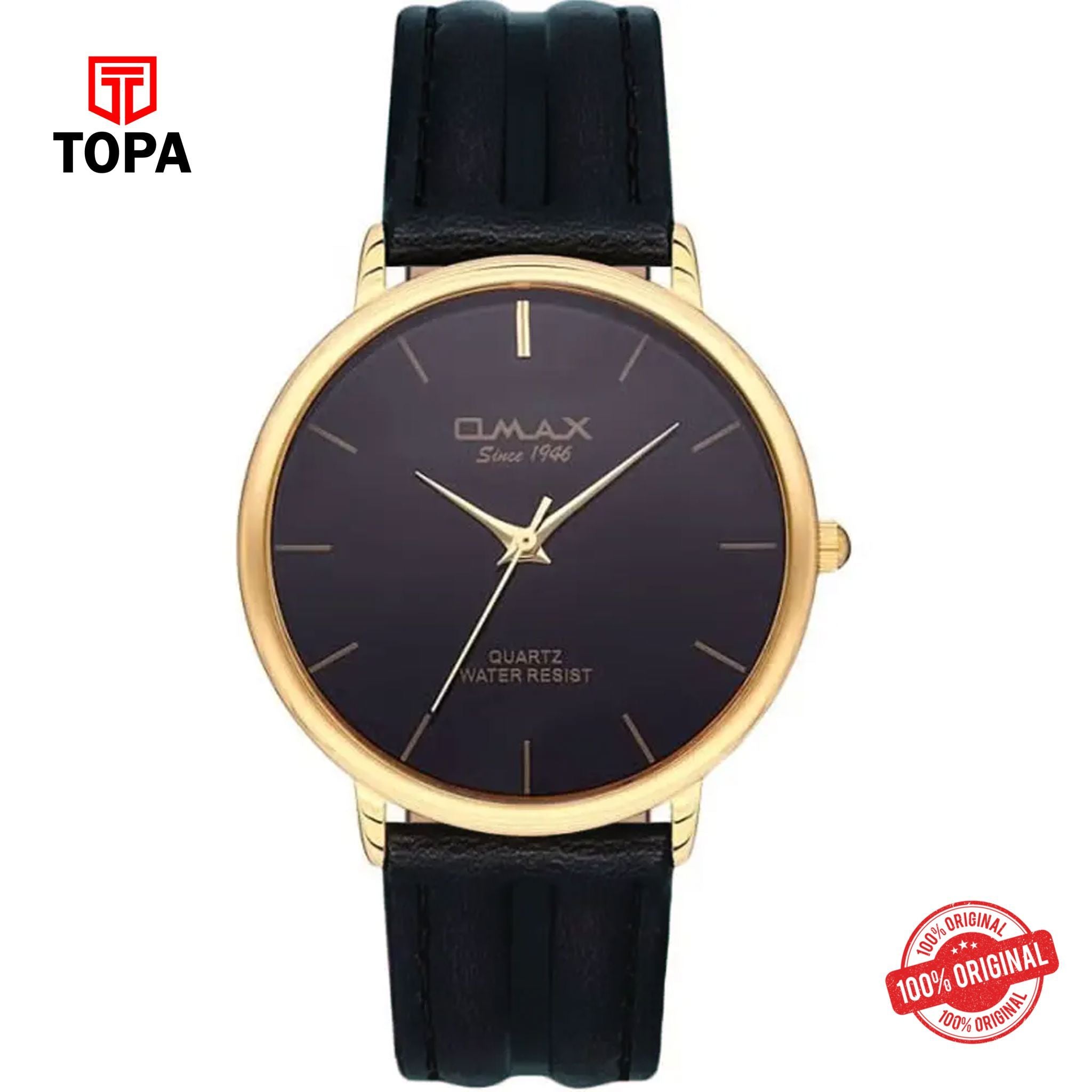 Topa Omax-SC7491QQ72-Leather-Band-Women-Watch - Product Image 1