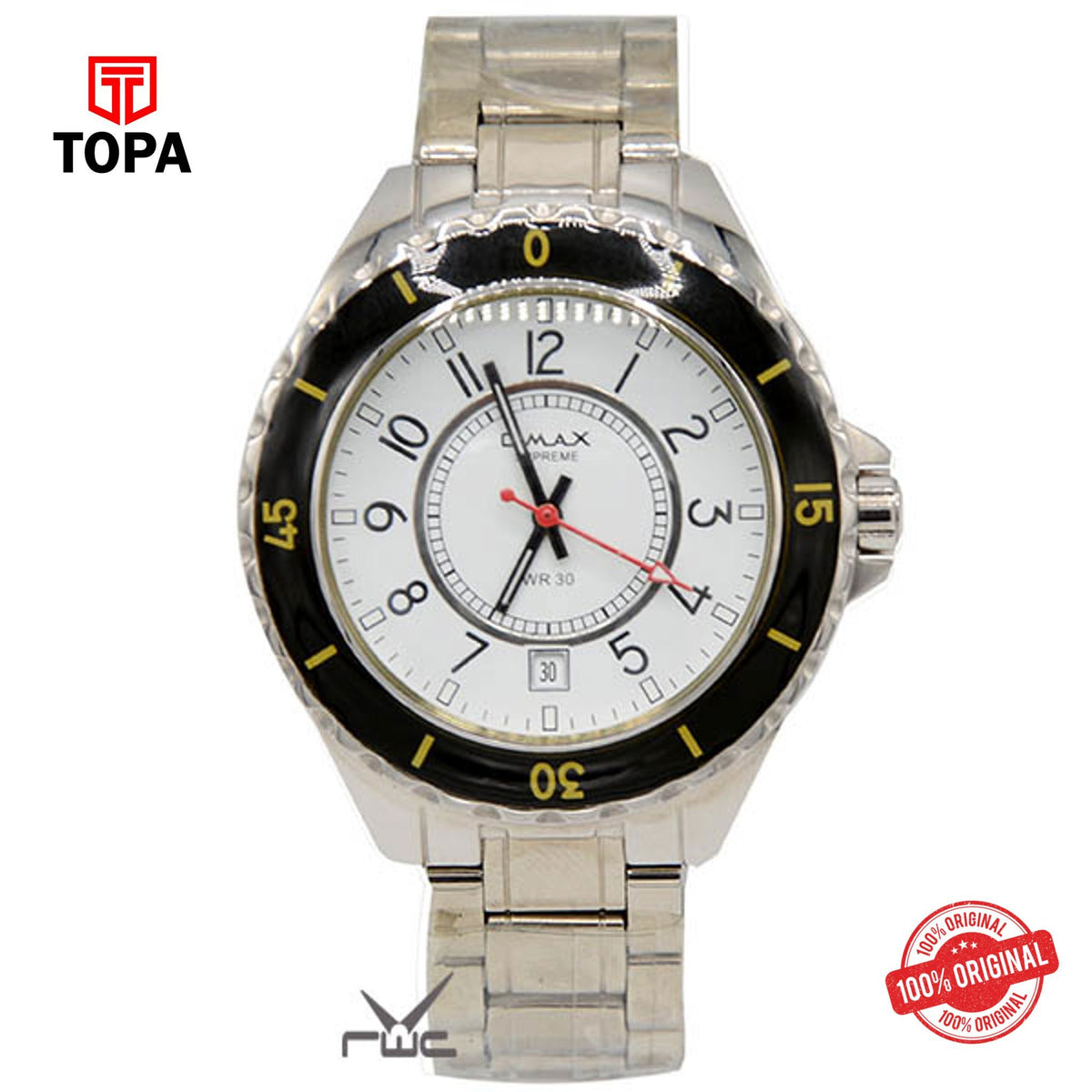 Topa Omax-SE6255-Stainless-Steel-Mens-Wrist-Watch - Product Image 1