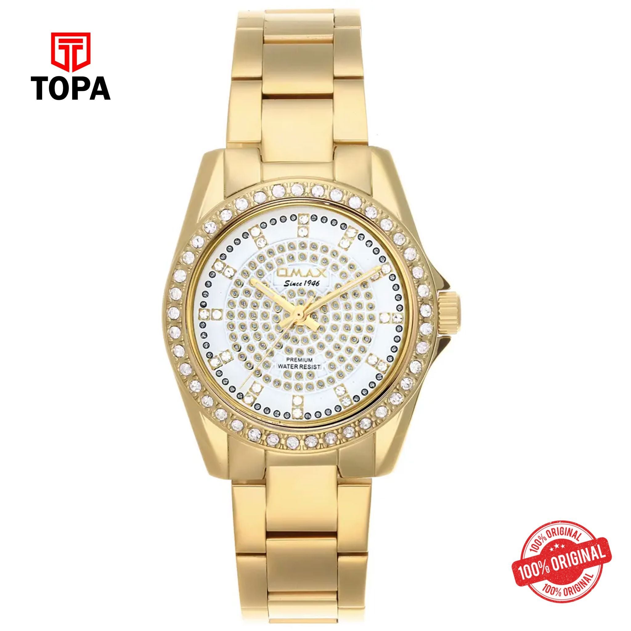 Topa Omax-SM04G31I-Metal-Band-Women-Watch - Product Image 1