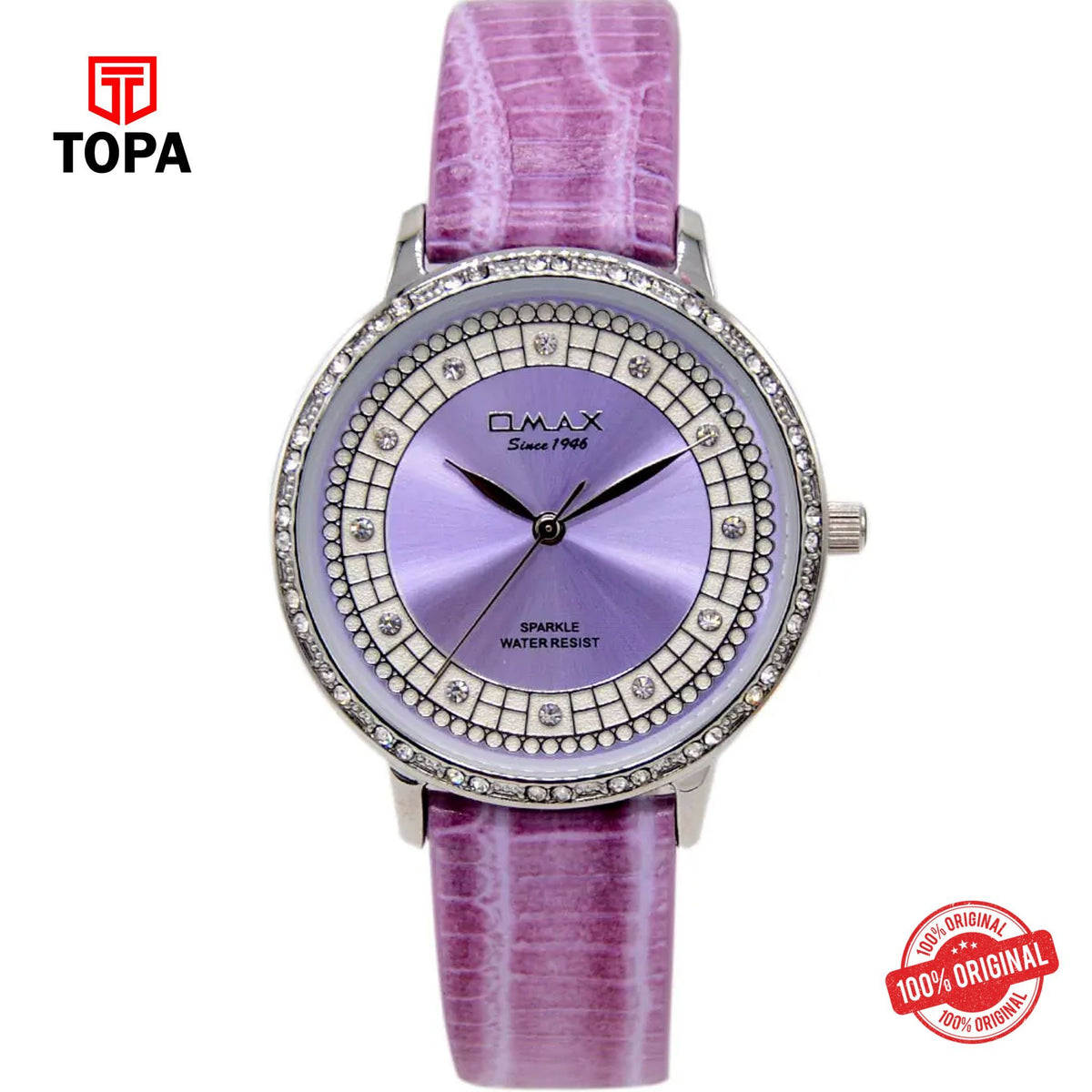 Topa Omax-SPL01P77I-Leather-Band-Women-Watch - Product Image 1