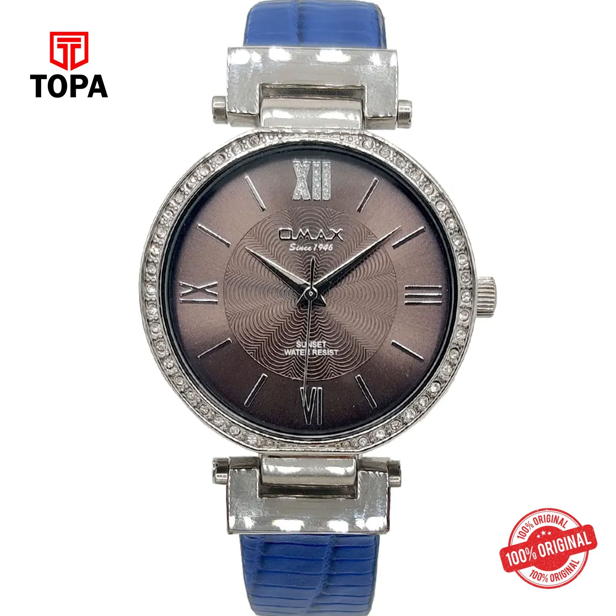 Topa Omax-SU001P44I-Leather-Band-Women-Watch - Product Image 1