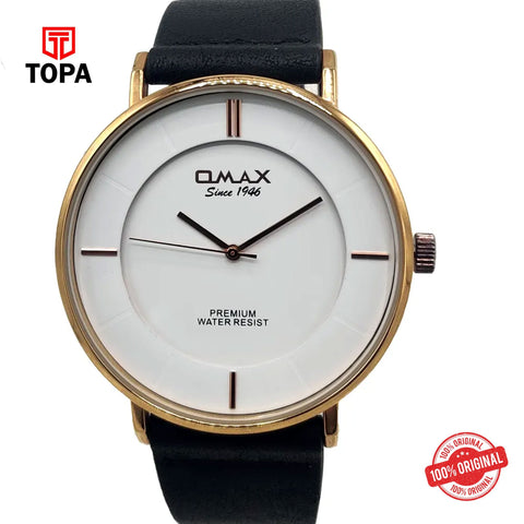 Topa Omax-SX70056B03-Leather-Band-Men-Watch - Product Image 1