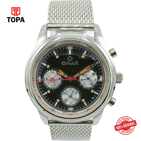 Topa Omax-VC01P26I-Mesh-Band-Men-Watch - Product Image 1