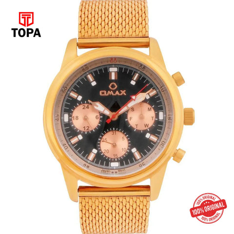 Topa Omax-VC01R28I-Mesh-Band-Men-Watch - Product Image 1