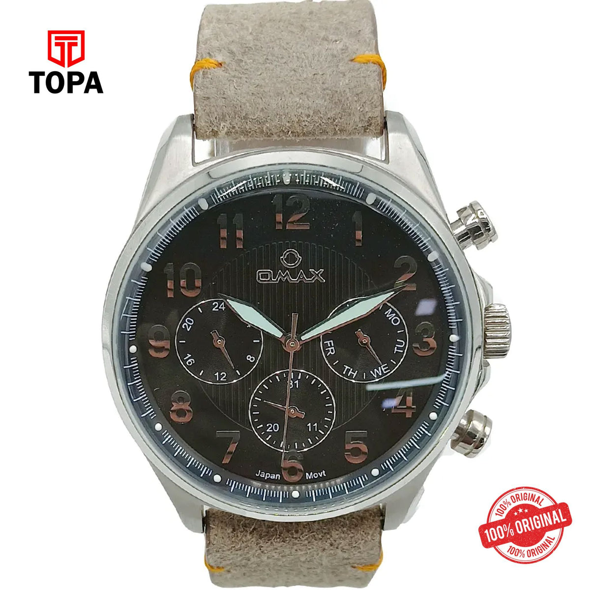 Topa Omax-VC04P25I-Mens-Strap-Watch - Product Image 1