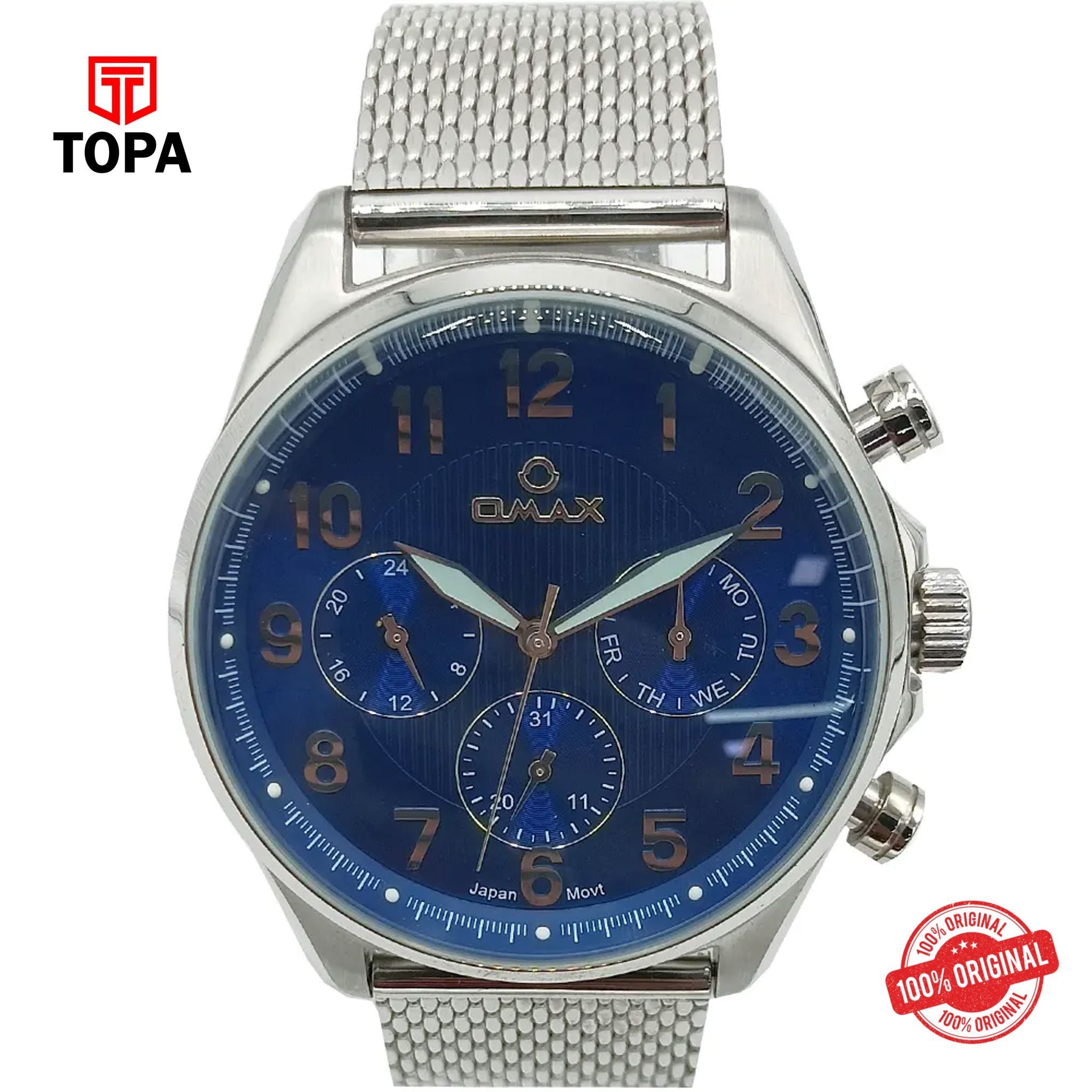 Topa Omax-VC05P46I-Mesh-Band-Men-Watch - Product Image 1