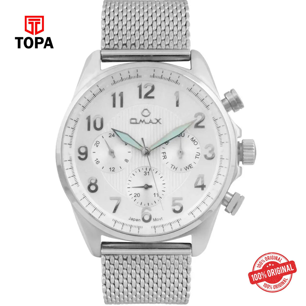 Topa Omax-VC05P66I-Mesh-Band-Men-Watch - Product Image 1
