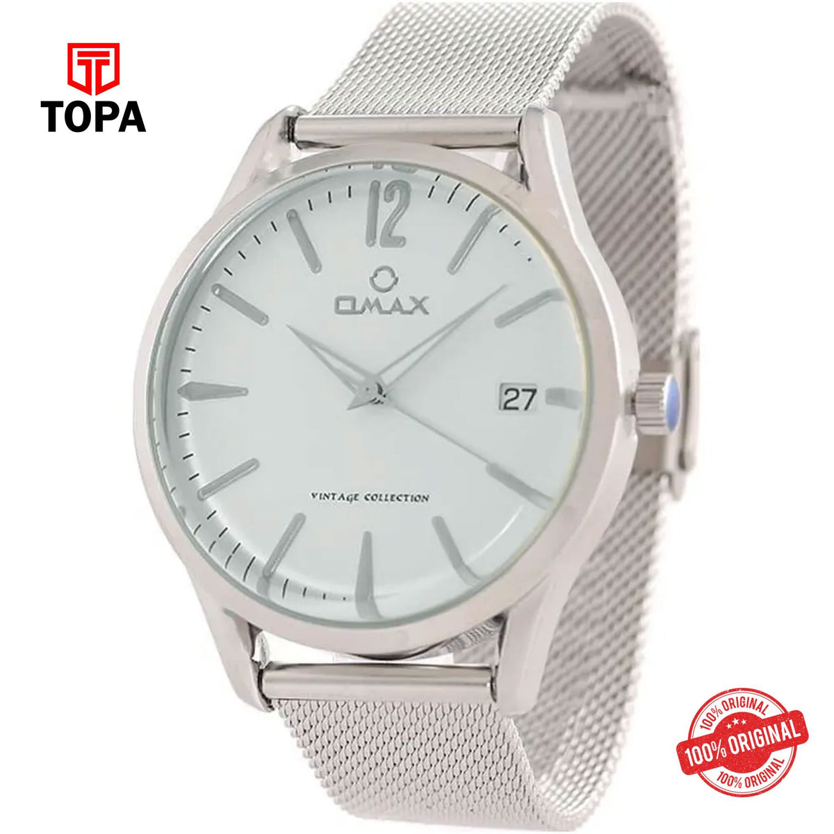Topa Omax-VC06P66I-Mesh-Band-Men-Watch - Product Image 1