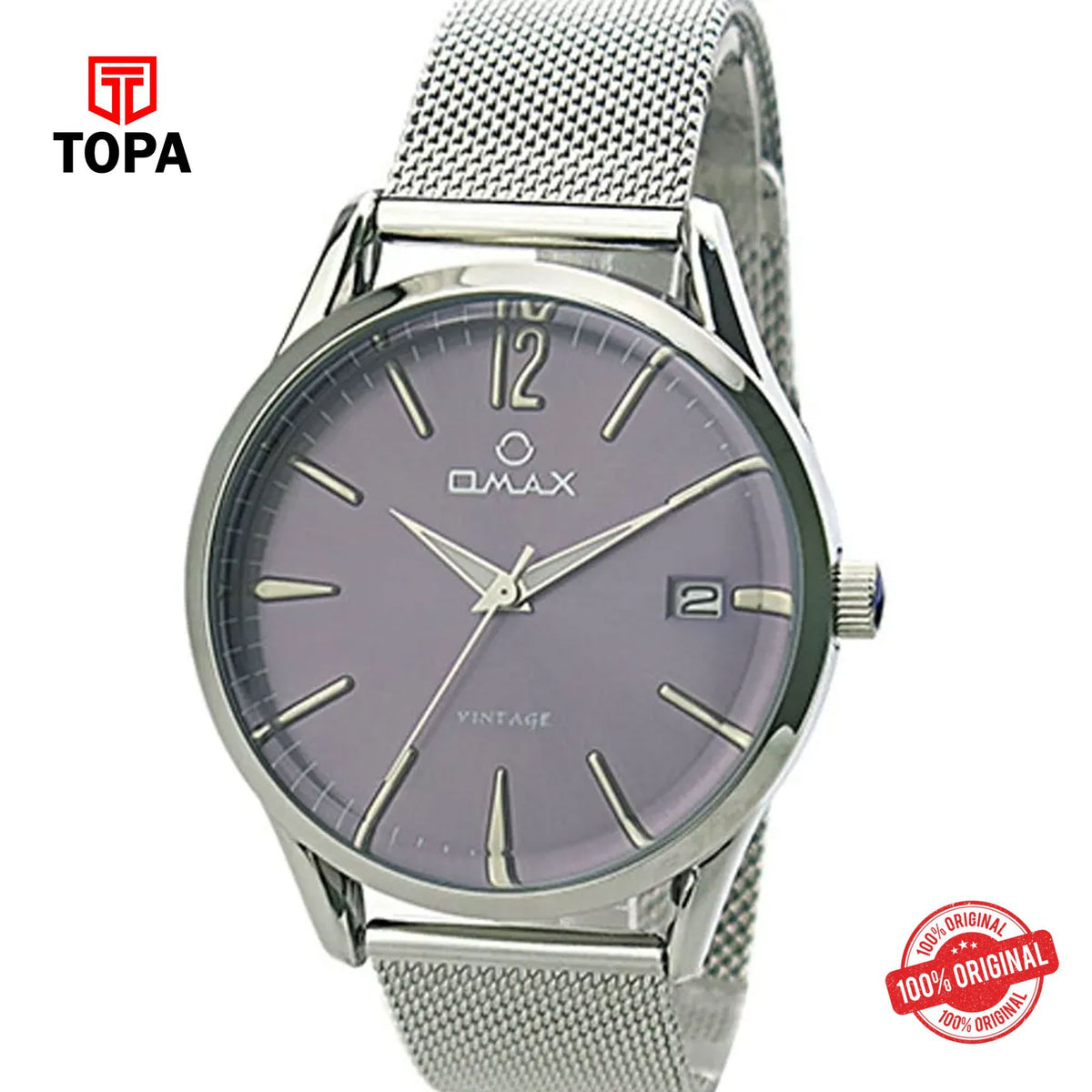 Topa Omax-VC06P76I-Mesh-Band-Men-Watch - Product Image 1