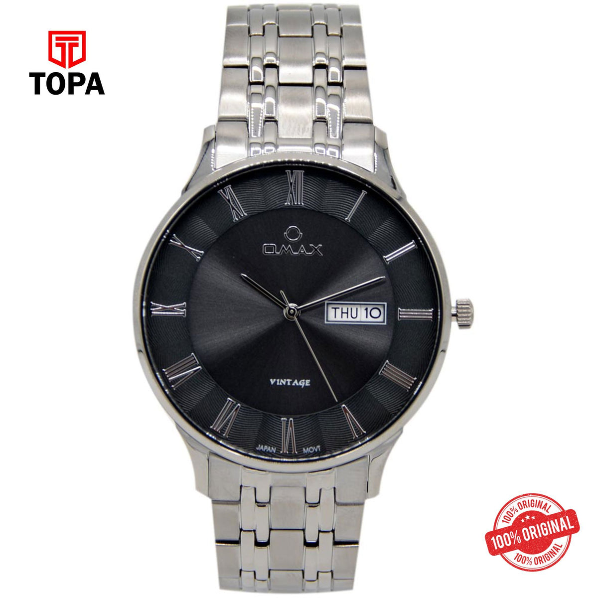 Topa Omax-VG03N99I-Metal-Band-Men-Watch - Product Image 1