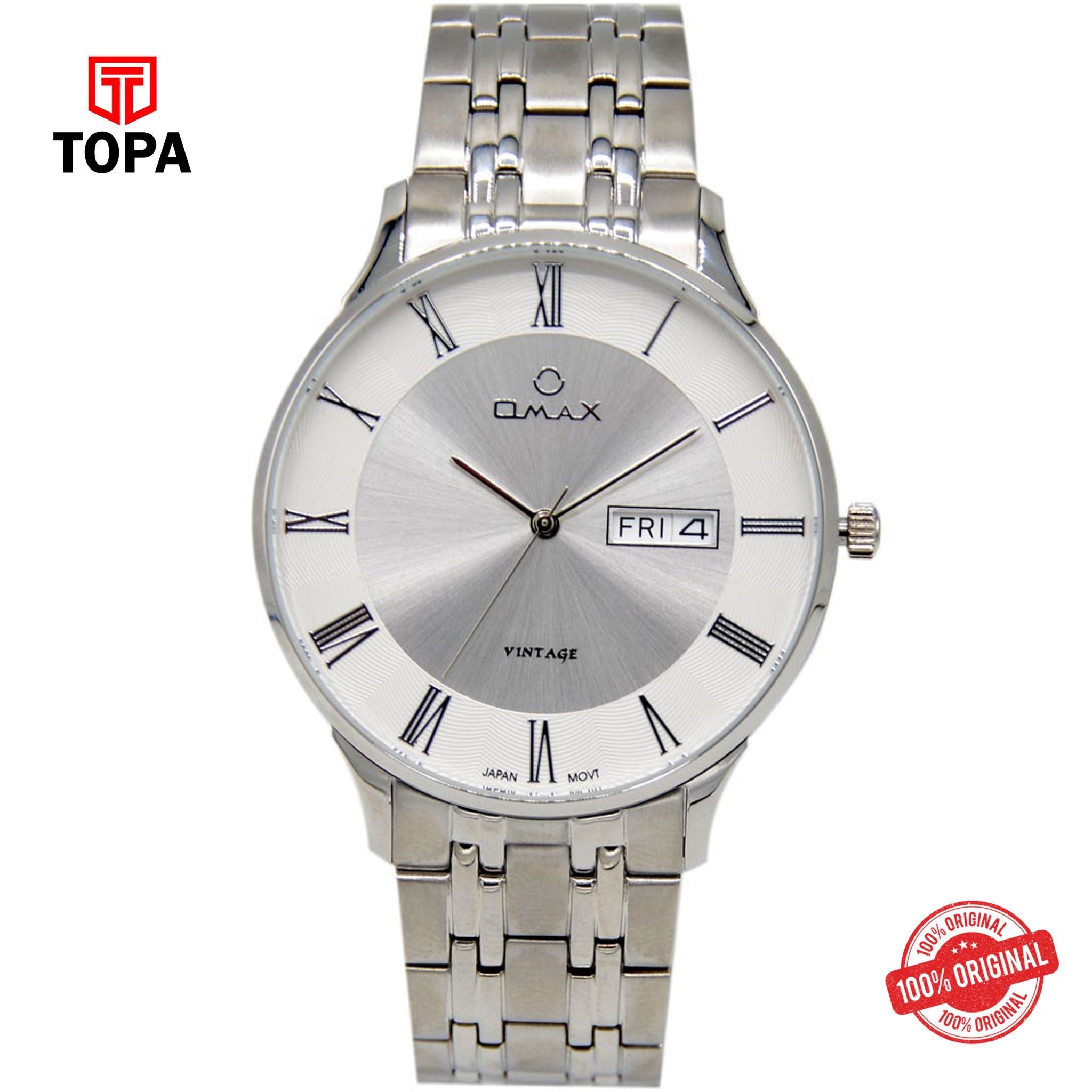 Topa Omax-VG03P66I-Metal-Band-Men-Watch - Product Image 1