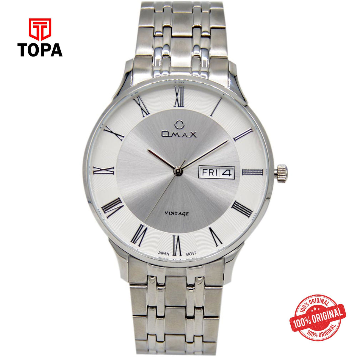 Topa Omax-VG03P66I-Metal-Band-Men-Watch - Product Image 1