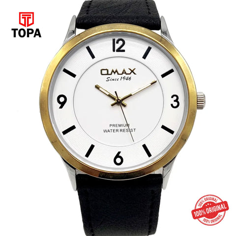 Topa Omax-W001T32A-Leather-Band-Men-Watch - Product Image 1